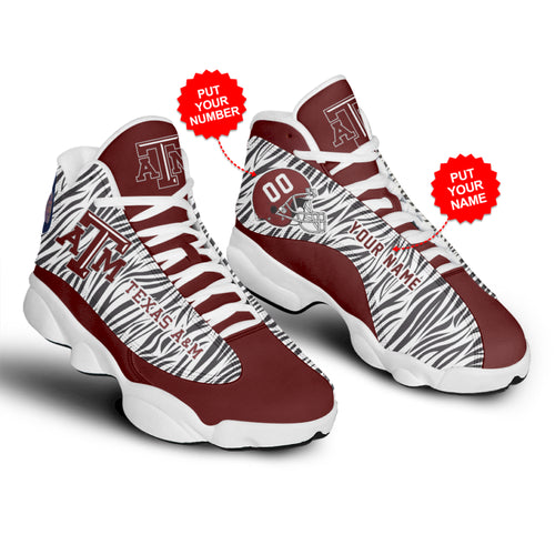 Personalized Texas A&M Aggies JD13 Sneakers Shoes for Men & Women | Personalized Gift for Style Lovers