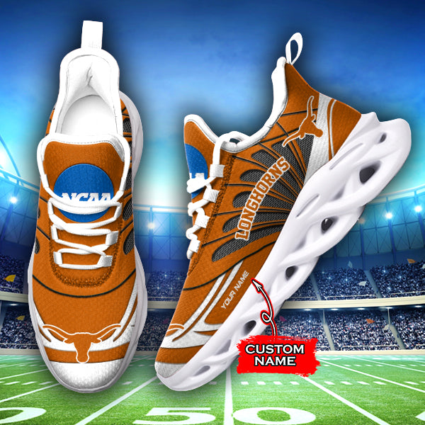 Personalized Texas Longhorns NCAA Max Soul Shoes Sneakers for Men And Women – NCAA Fan Shoes, Team Sneakers
