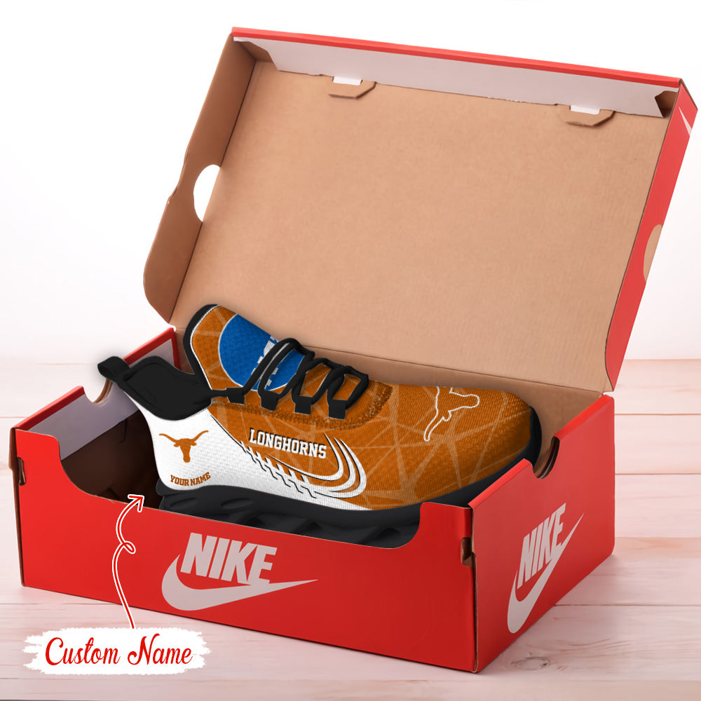 Personalized Texas Longhorns NCAA Max Soul ShoesSneakers for Men And Women – NCAA Fan Shoes, Team Sneakers - Image 3