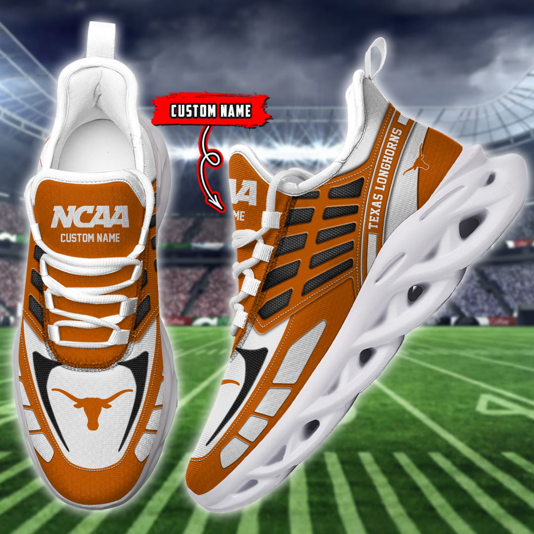 Personalized Texas Longhorns NCAA Max Soul ShoesSneakers for Men And Women – NCAA Fan Shoes, Team Sneakers
