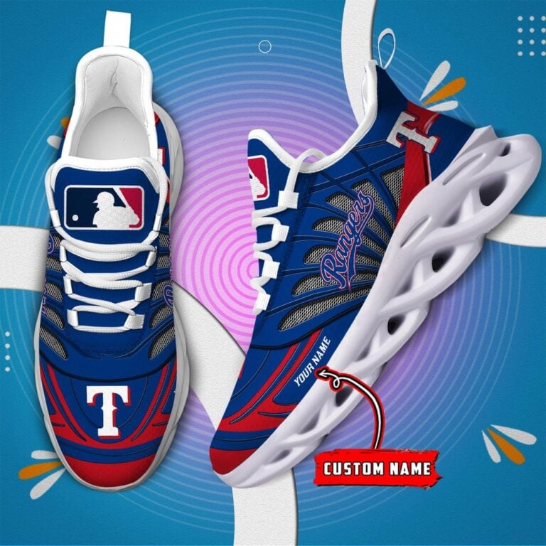 Personalized Texas Rangers Max Soul Shoes Sneakers for Men And Women – MLB Baseball Fan Shoes, Team Sneakers