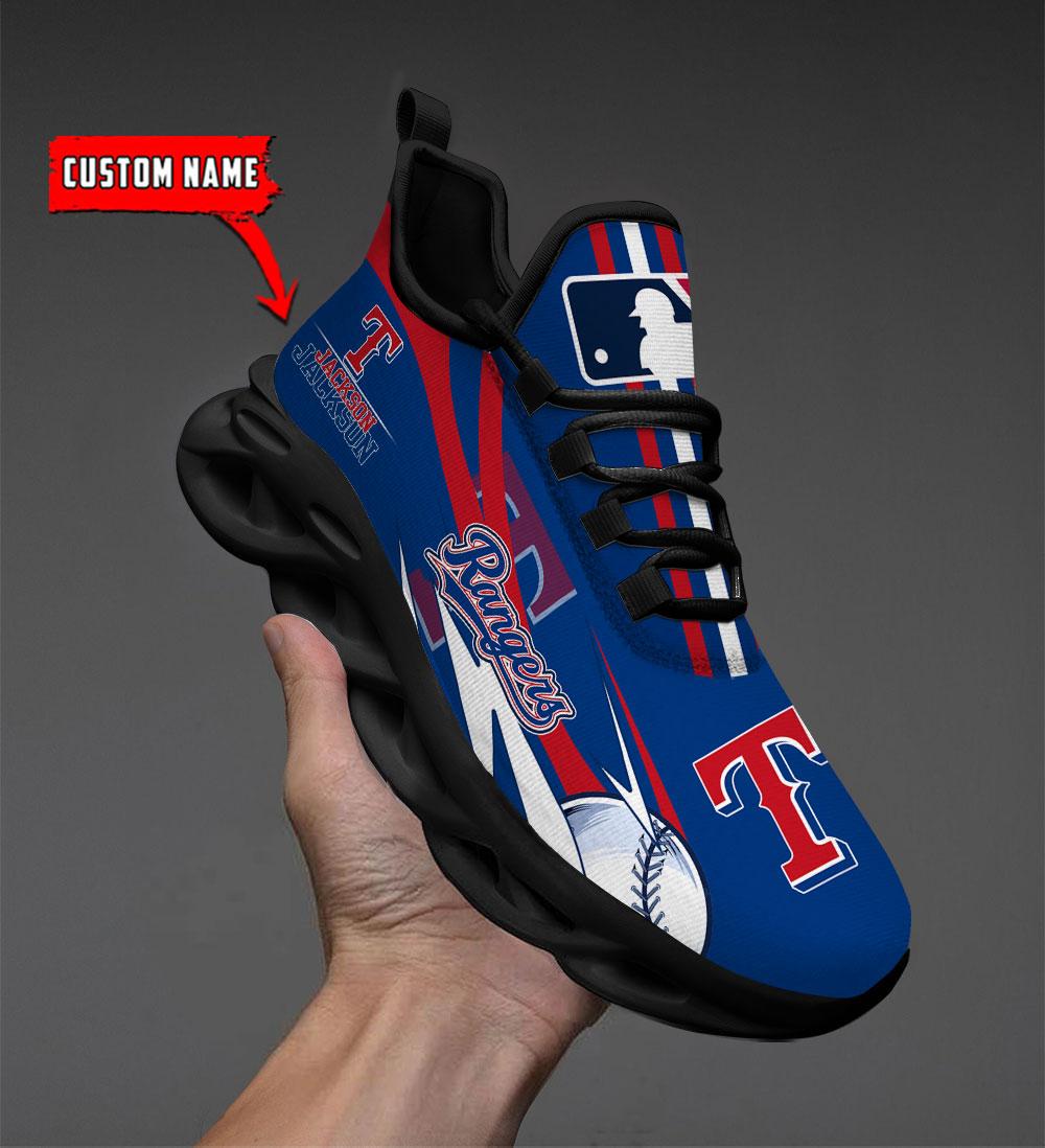 Personalized Texas Rangers Max Soul Shoes Sneakers for Men And Women – MLB Baseball Fan Shoes, Team Sneakers - Image 3