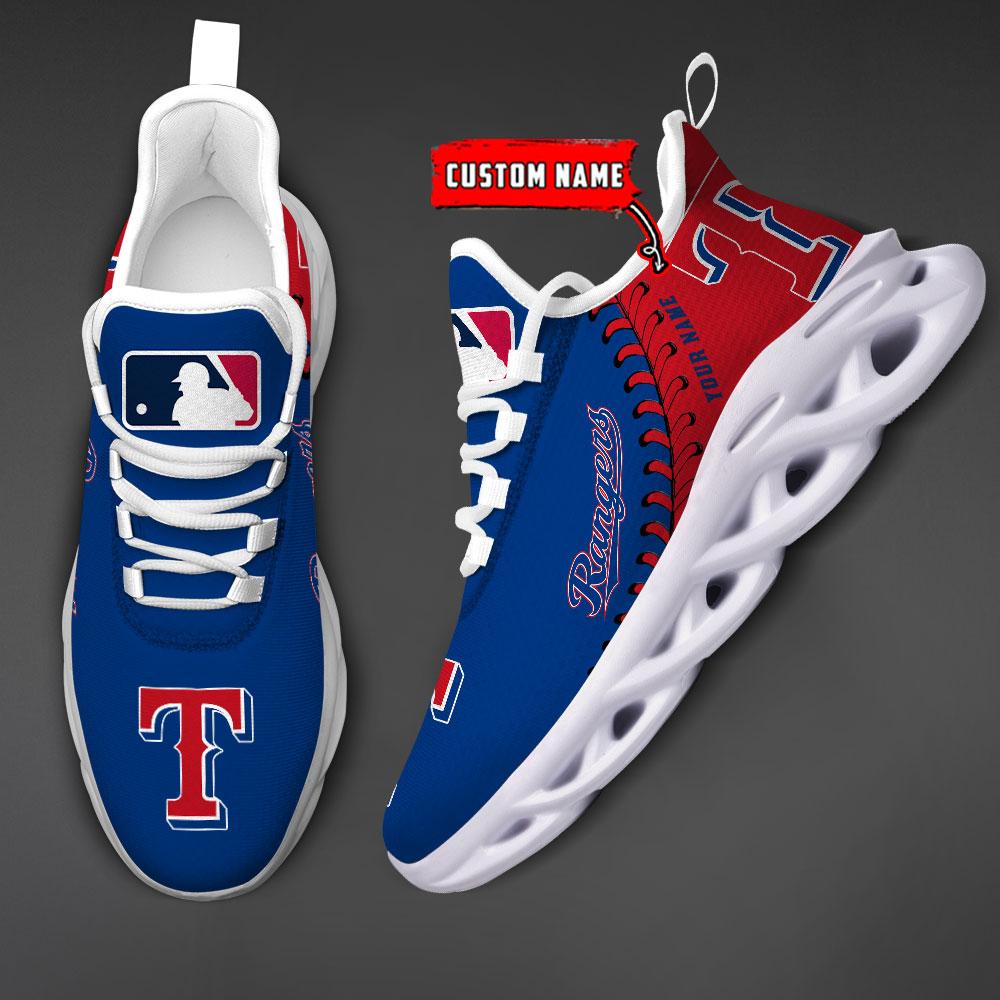 Personalized Texas Rangers Max Soul Shoes Sneakers for Men And Women – MLB Baseball Fan Shoes, Team Sneakers - Image 4