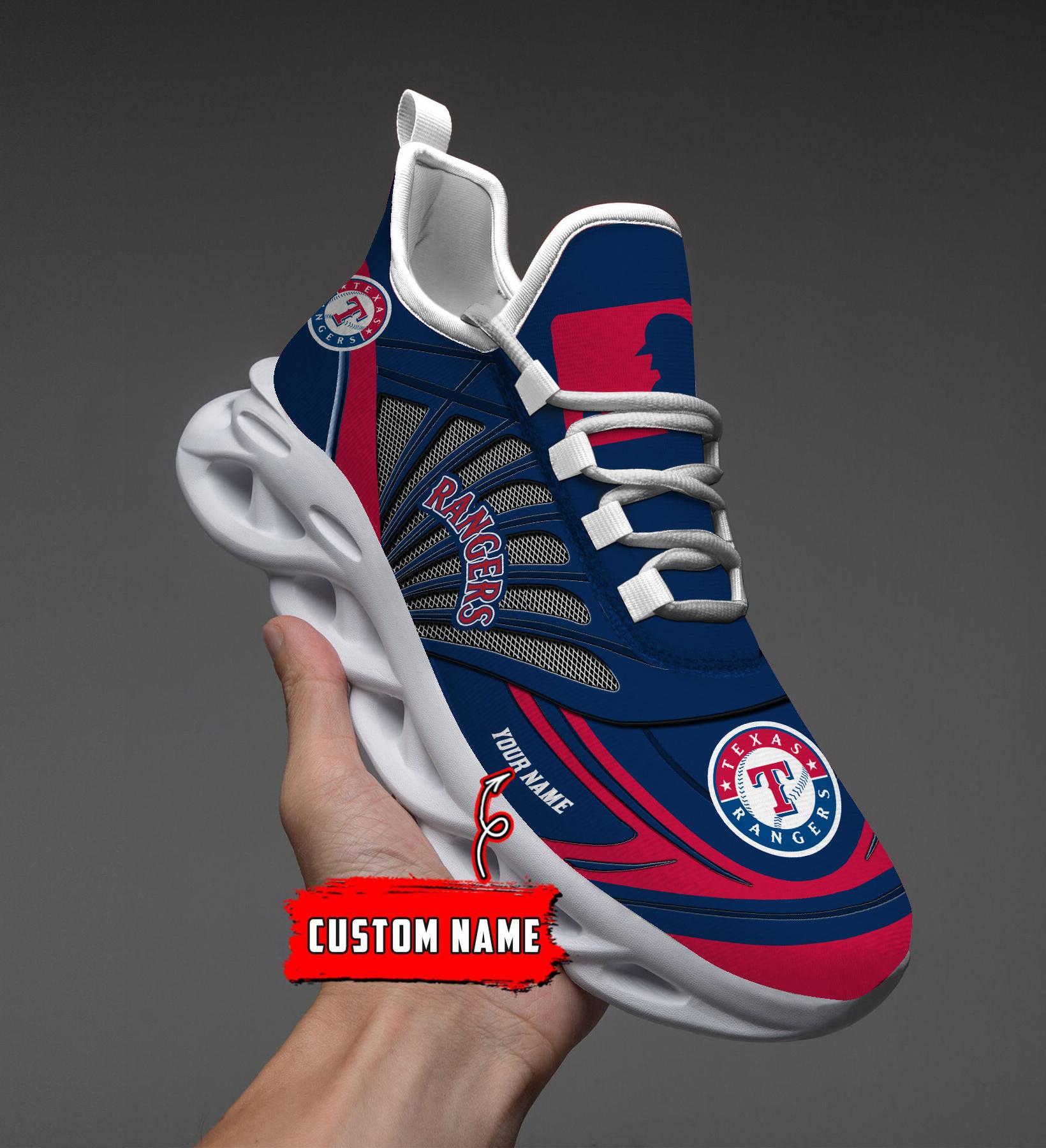 Personalized Texas Rangers Max Soul Shoes Sneakers for Men And Women – MLB Baseball Fan Shoes, Team Sneakers