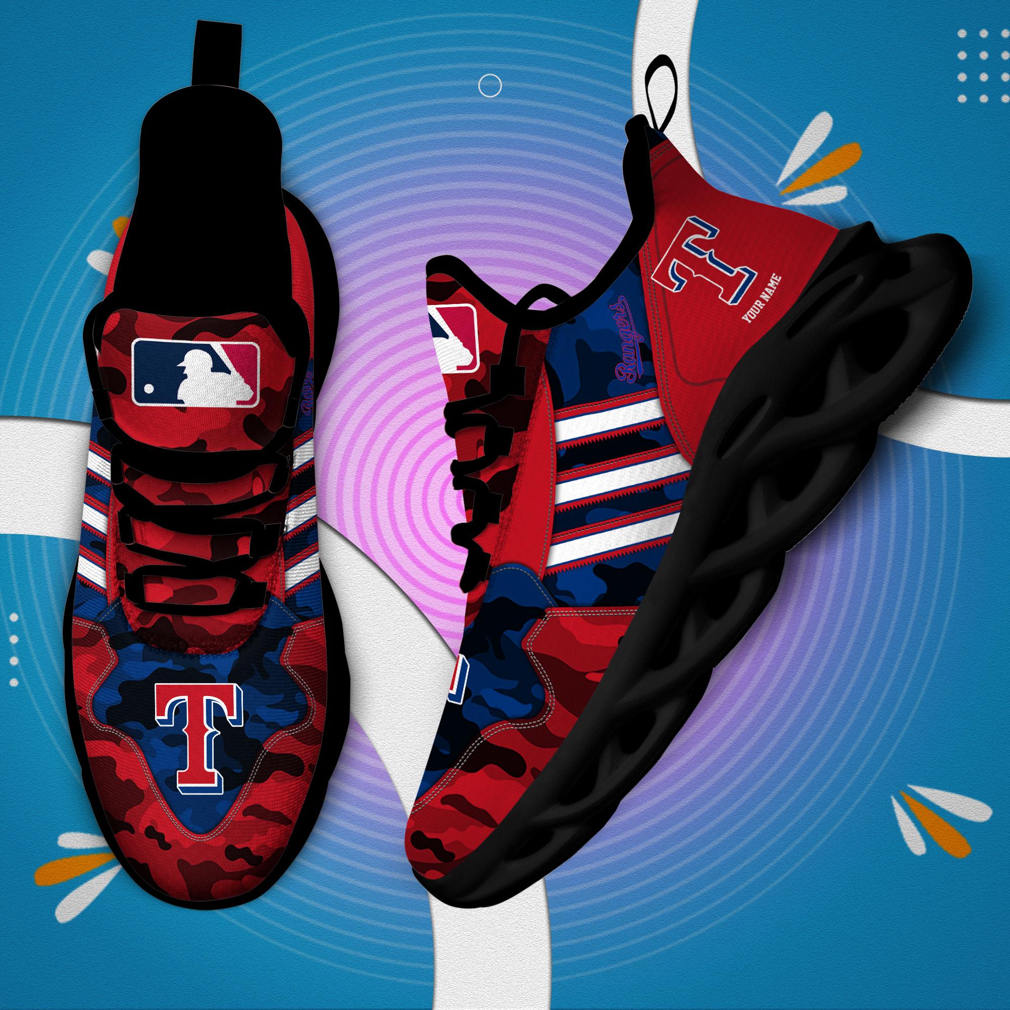 Personalized Texas Rangers Max Soul Shoes Sneakers for Men And Women – MLB Baseball Fan Shoes, Team Sneakers - Image 5