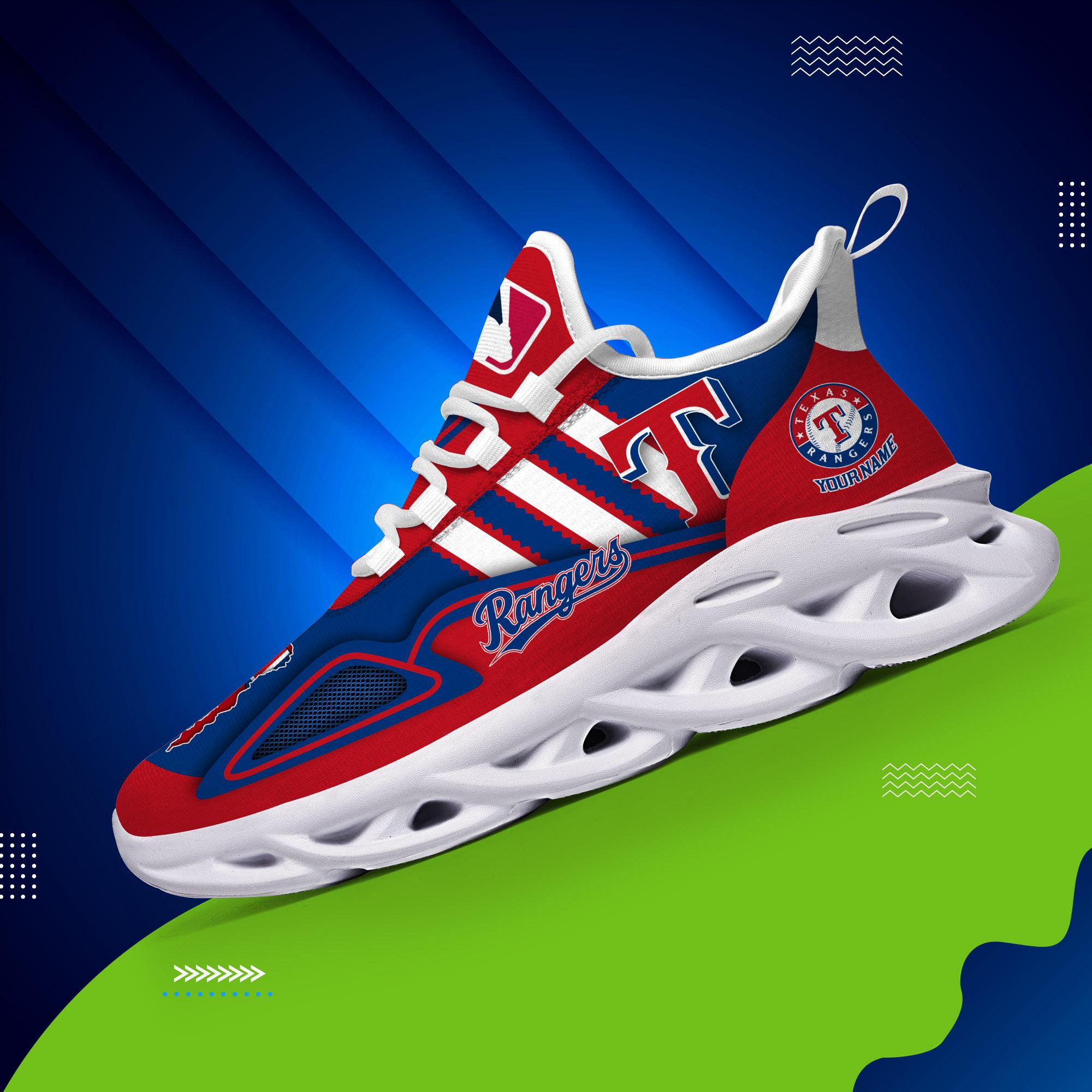 Personalized Texas Rangers Max Soul Shoes Sneakers for Men And Women – MLB Baseball Fan Shoes, Team Sneakers - Image 4