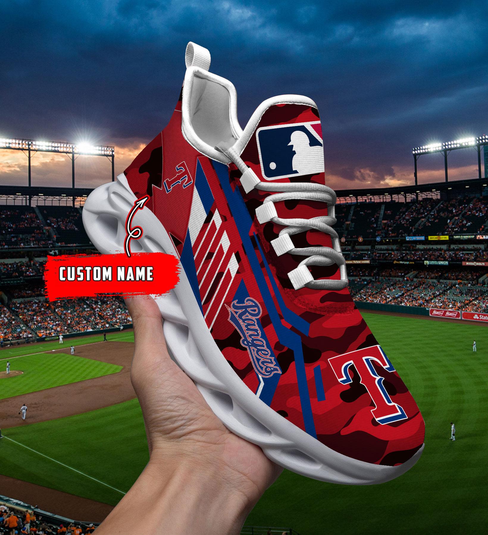 Personalized Texas Rangers Max Soul Shoes Sneakers for Men And Women – MLB Baseball Fan Shoes, Team Sneakers