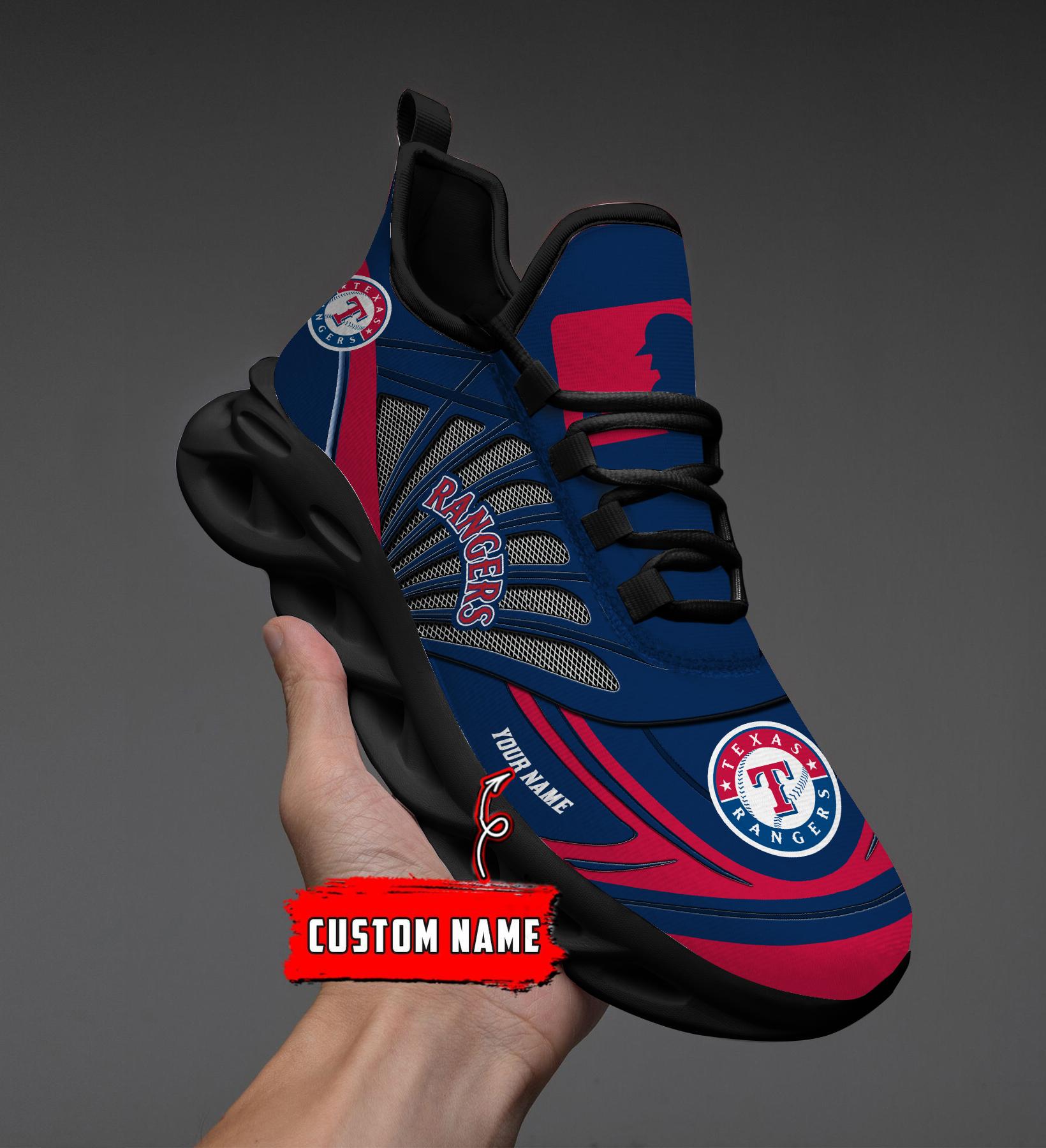Personalized Texas Rangers Max Soul Shoes Sneakers for Men And Women – MLB Baseball Fan Shoes, Team Sneakers - Image 9
