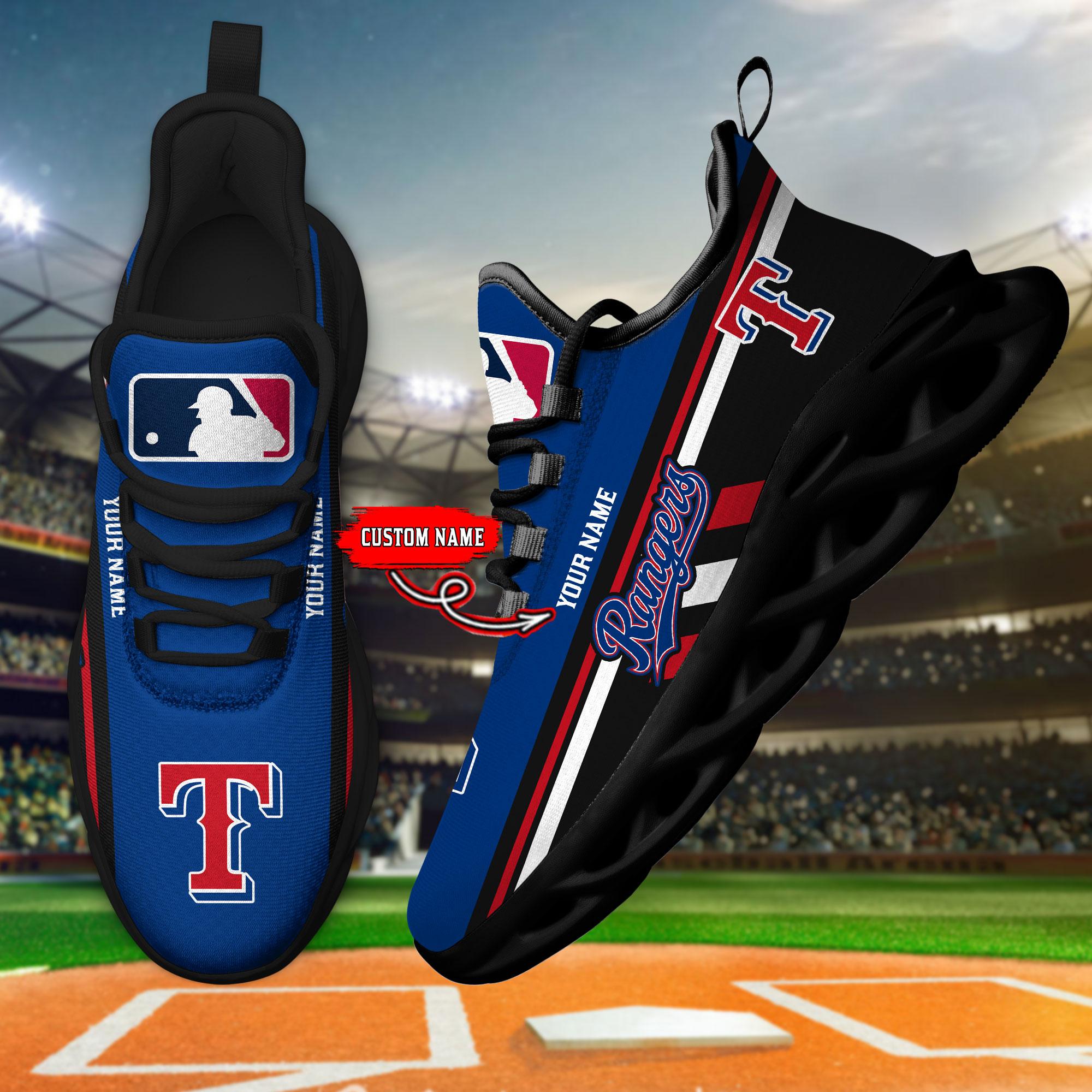 Personalized Texas Rangers Max Soul Shoes Sneakers for Men And Women – MLB Baseball Fan Shoes, Team Sneakers - Image 4