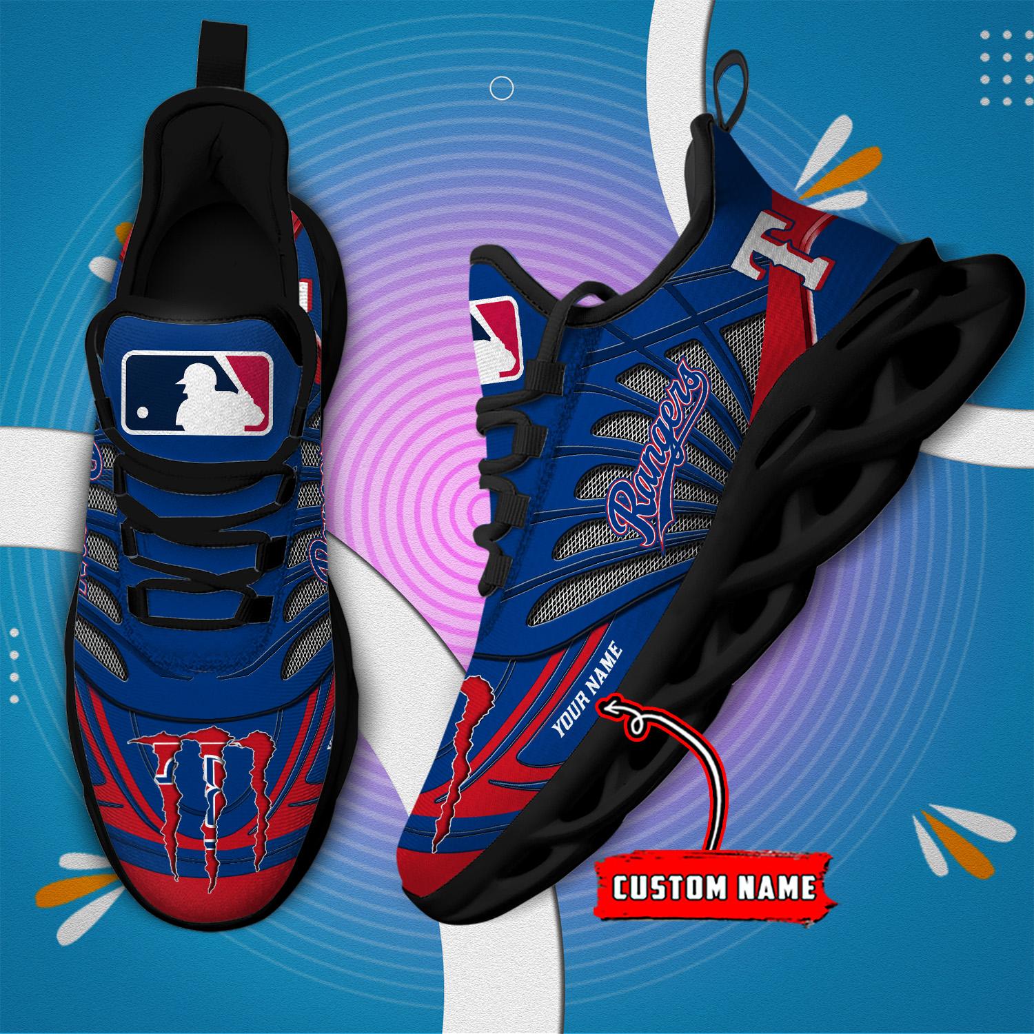 Personalized Texas Rangers Max Soul Shoes Sneakers for Men And Women – MLB Baseball Fan Shoes, Team Sneakers - Image 6