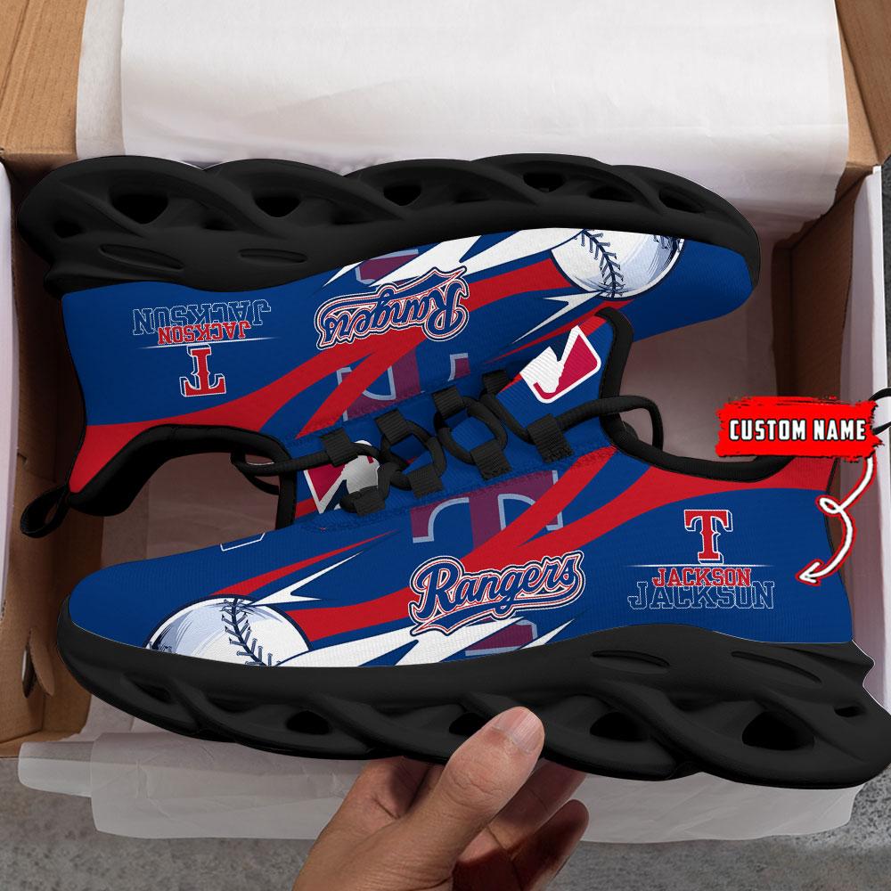 Personalized Texas Rangers Max Soul Shoes Sneakers for Men And Women – MLB Baseball Fan Shoes, Team Sneakers - Image 4