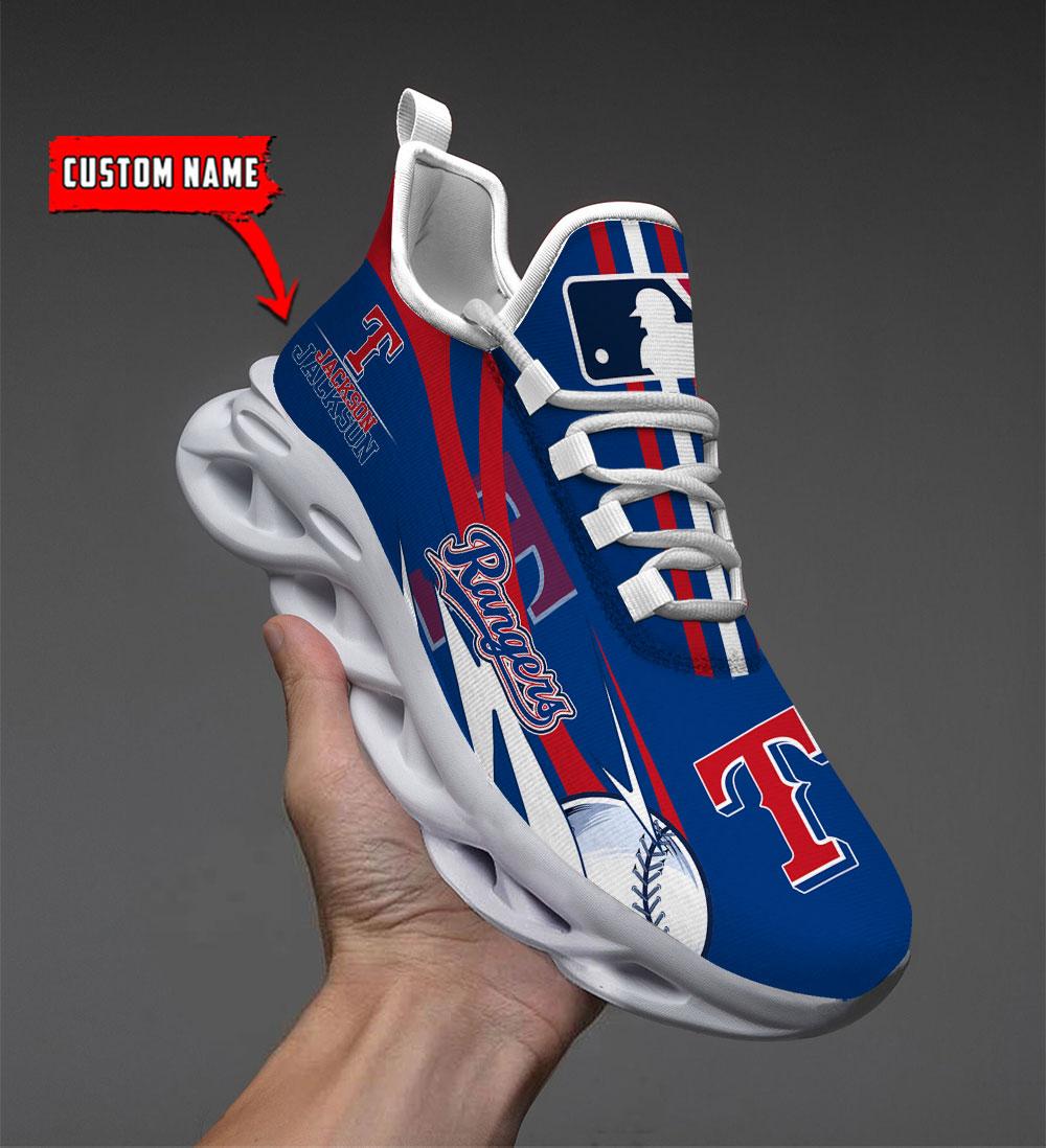 Personalized Texas Rangers Max Soul Shoes Sneakers for Men And Women – MLB Baseball Fan Shoes, Team Sneakers