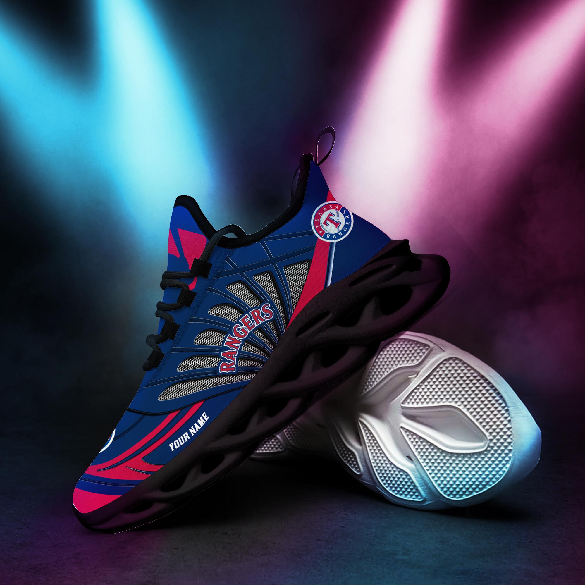 Personalized Texas Rangers Max Soul Shoes Sneakers for Men And Women – MLB Baseball Fan Shoes, Team Sneakers - Image 4