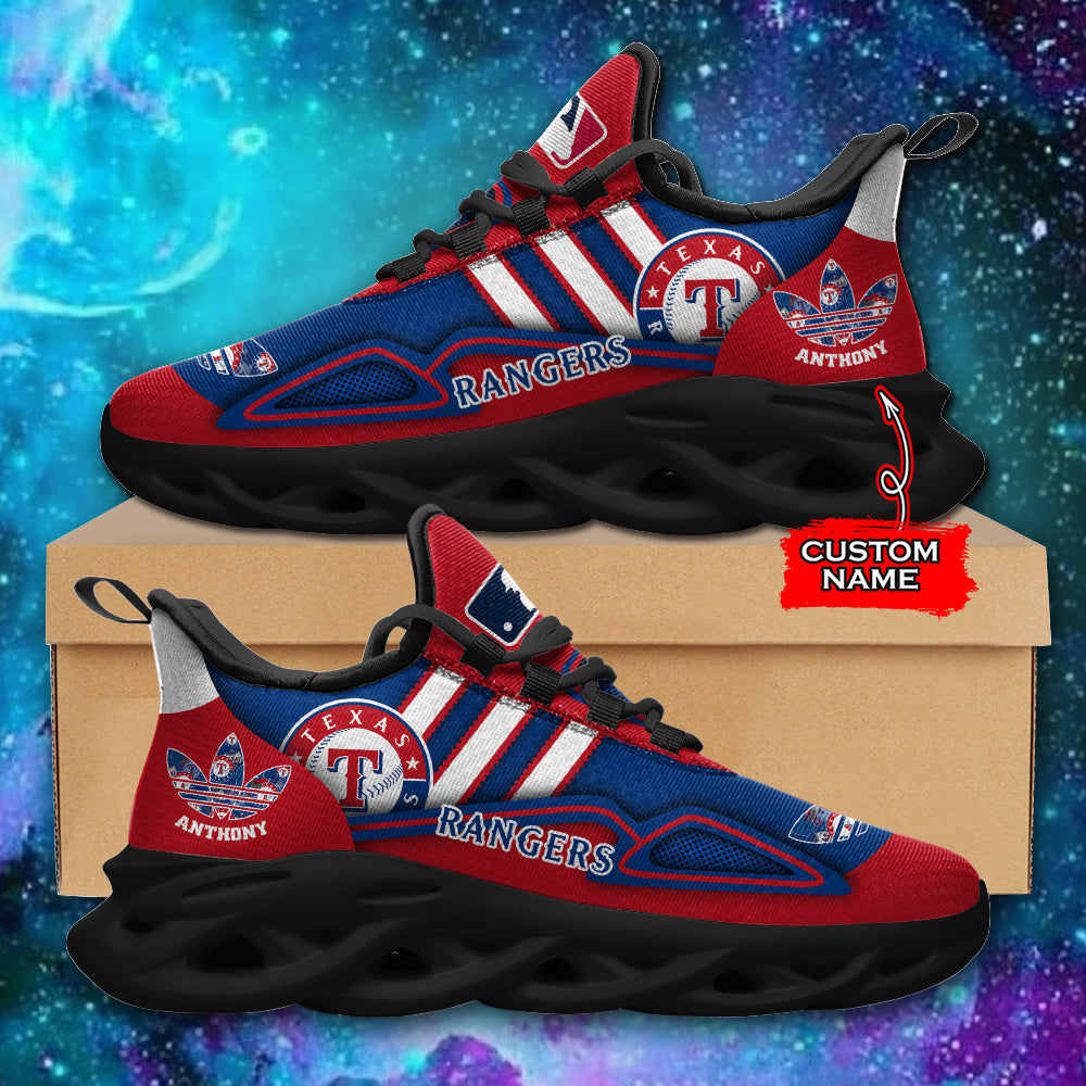 Personalized Texas Rangers MLB Max Soul Shoes Sneakers for Men And Women – MLB Baseball Fan Shoes, Team Sneakers - Image 5