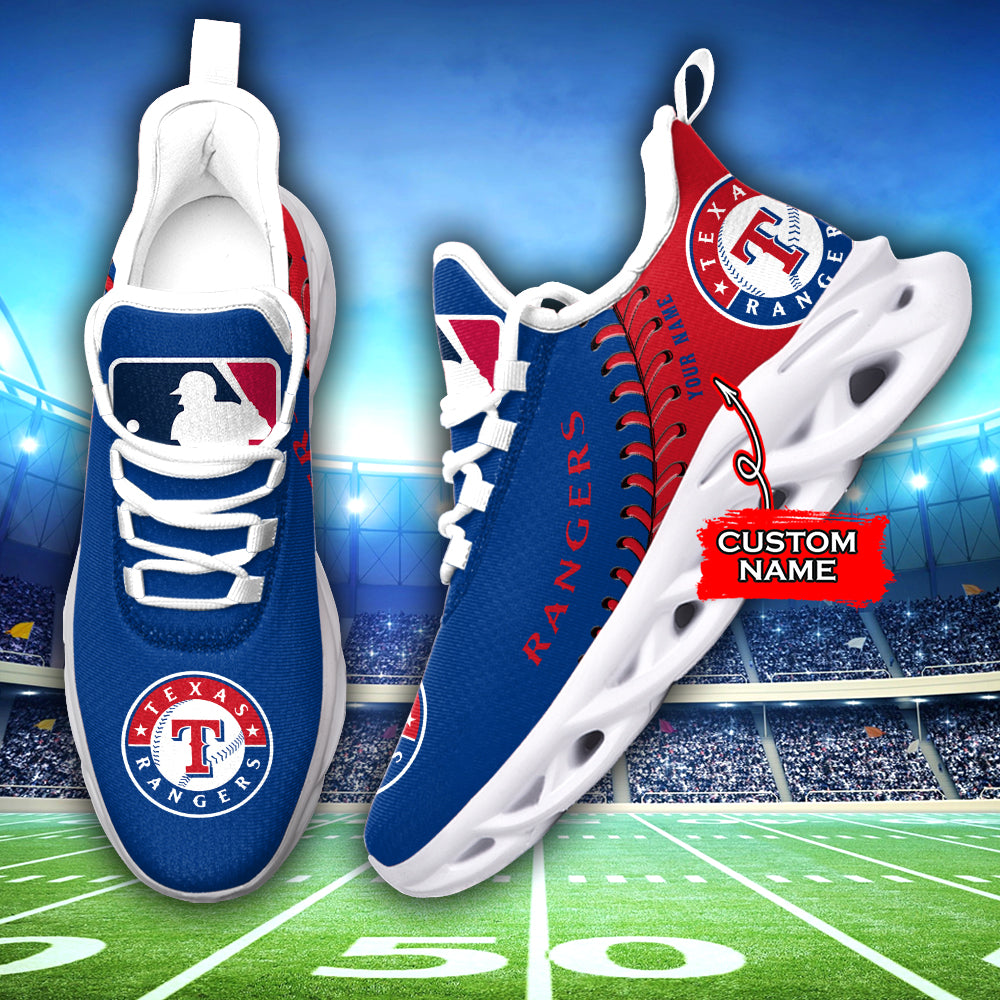 Personalized Texas Rangers MLB Max Soul Shoes Sneakers for Men And Women – MLB Baseball Fan Shoes, Team Sneakers