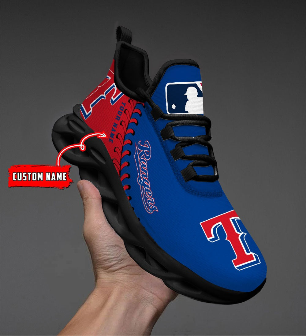 Personalized Texas Rangers MLB Max Soul Shoes Sneakers for Men And Women – MLB Baseball Fan Shoes, Team Sneakers - Image 4