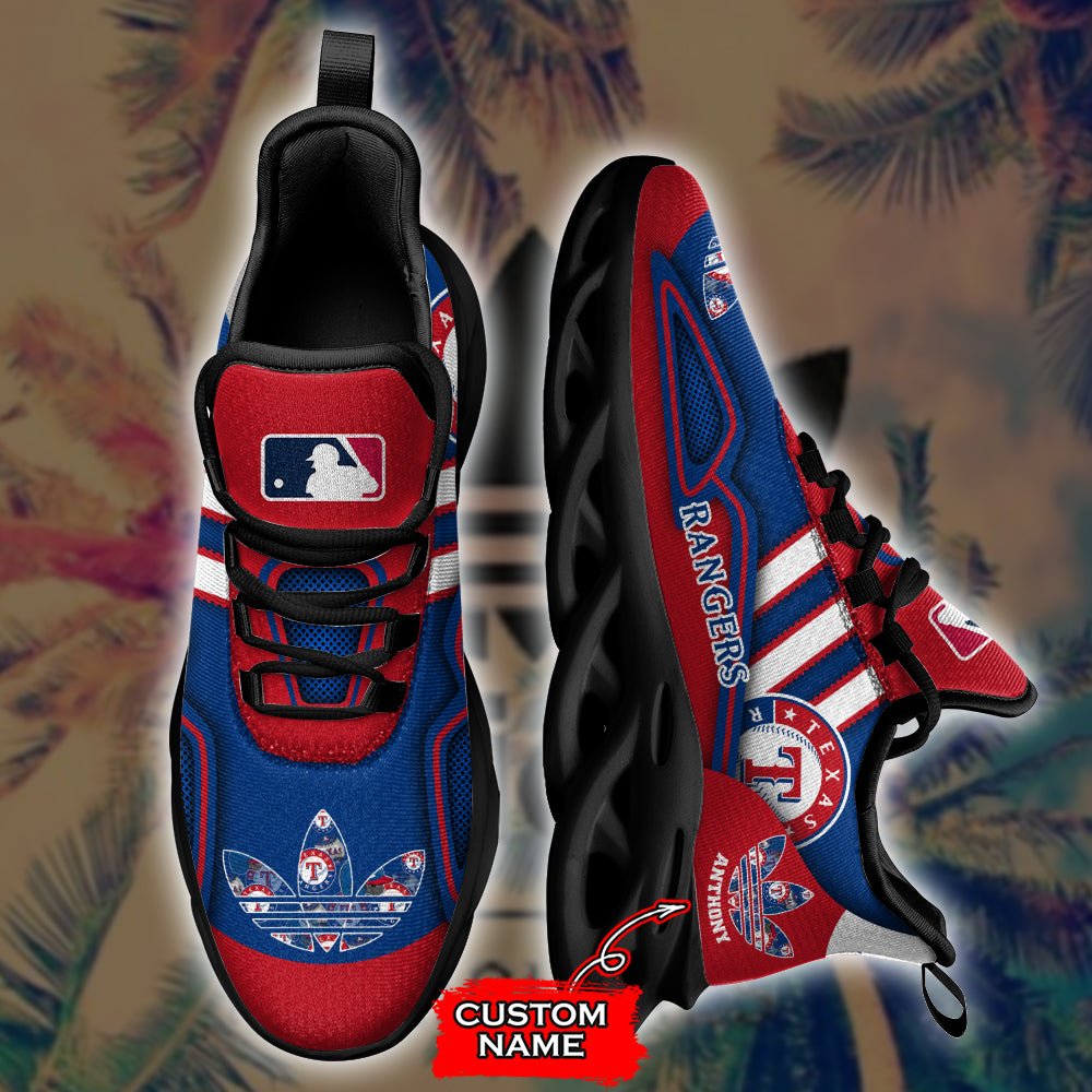 Personalized Texas Rangers MLB Max Soul Shoes Sneakers for Men And Women – MLB Baseball Fan Shoes, Team Sneakers - Image 4
