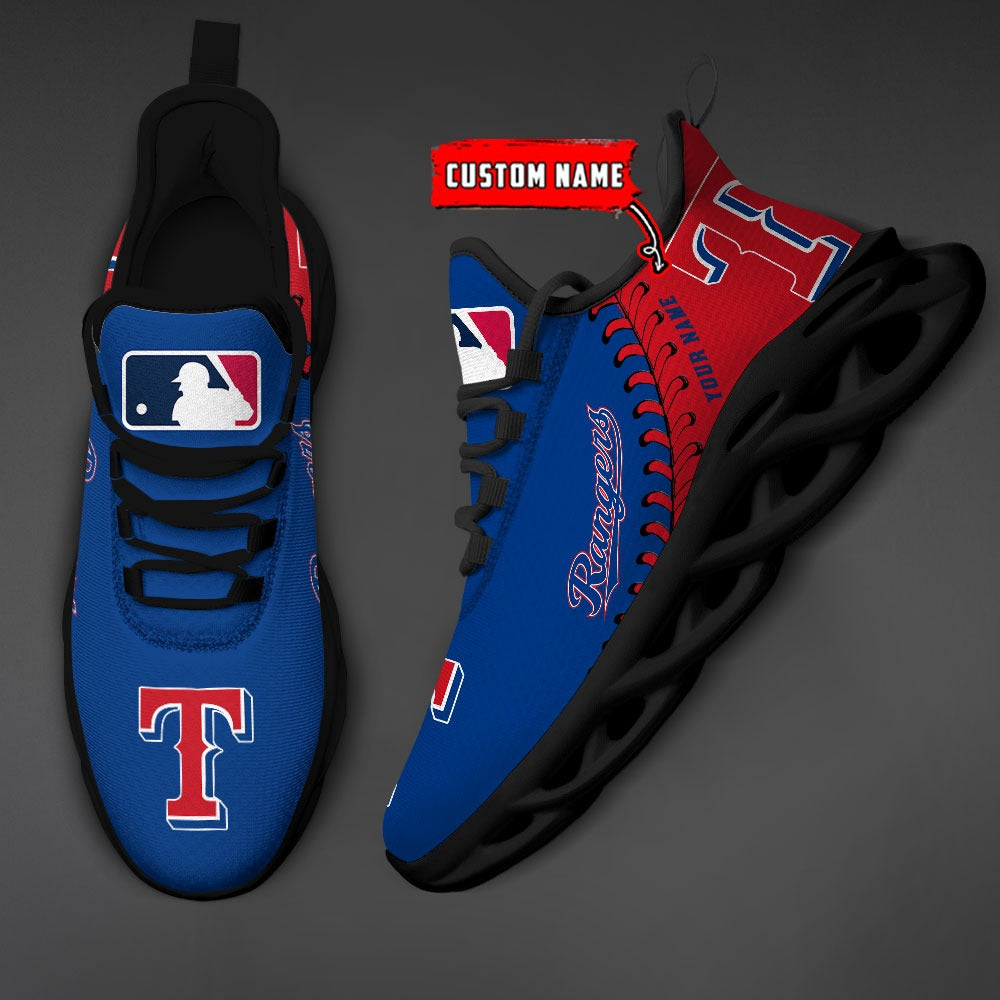 Personalized Texas Rangers MLB Max Soul Shoes Sneakers for Men And Women – MLB Baseball Fan Shoes, Team Sneakers - Image 3
