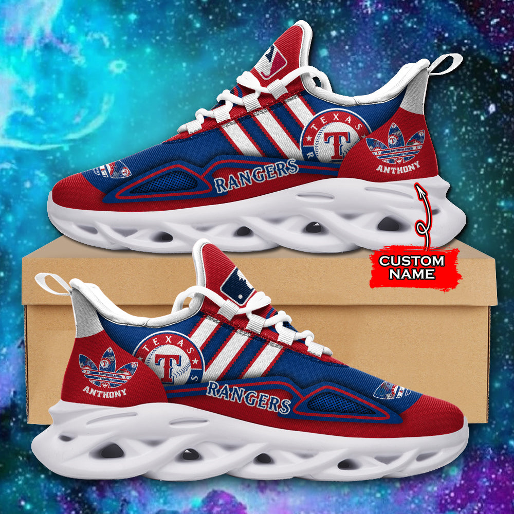 Personalized Texas Rangers MLB Max Soul Shoes Sneakers for Men And Women – MLB Baseball Fan Shoes, Team Sneakers - Image 3