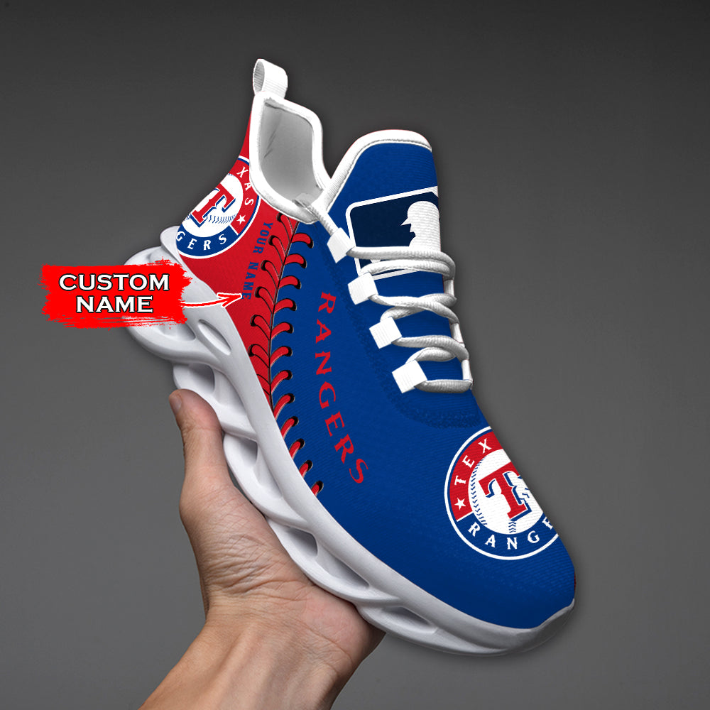 Personalized Texas Rangers MLB Max Soul Shoes Sneakers for Men And Women – MLB Baseball Fan Shoes, Team Sneakers - Image 4