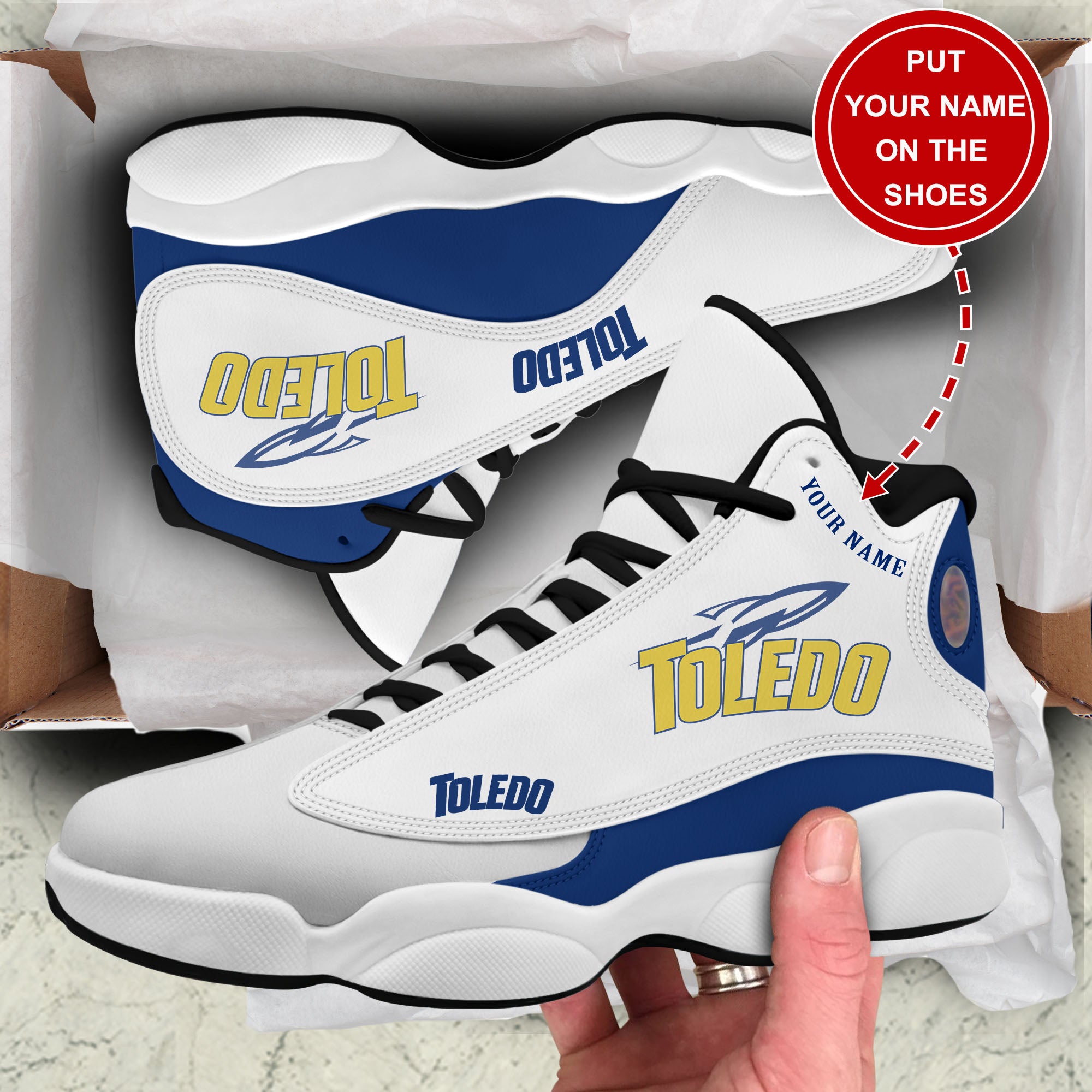 Personalized Toledo Rockets JD13 Sneakers Shoes for Men & Women | Custom Fan Gift