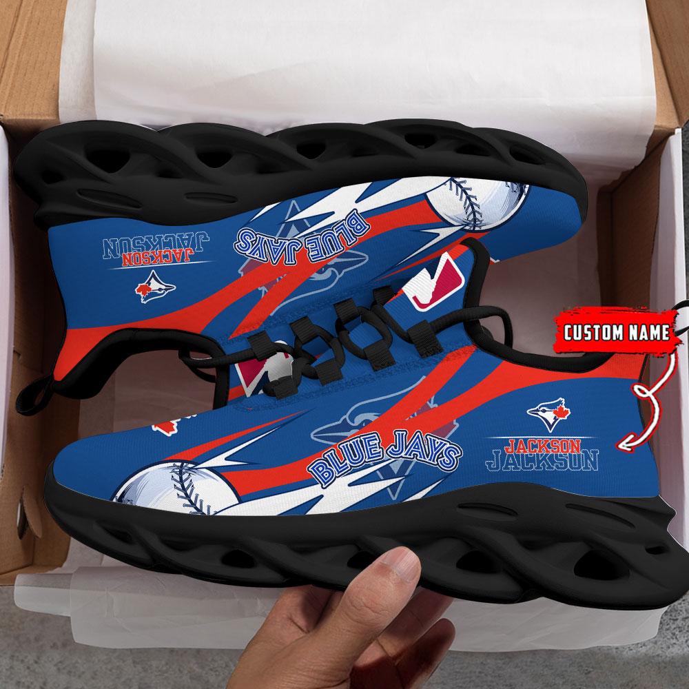 Personalized Toronto Blue Jays Max Soul Shoes Sneakers for Men And Women – MLB Baseball Fan Shoes, Team Sneakers - Image 4