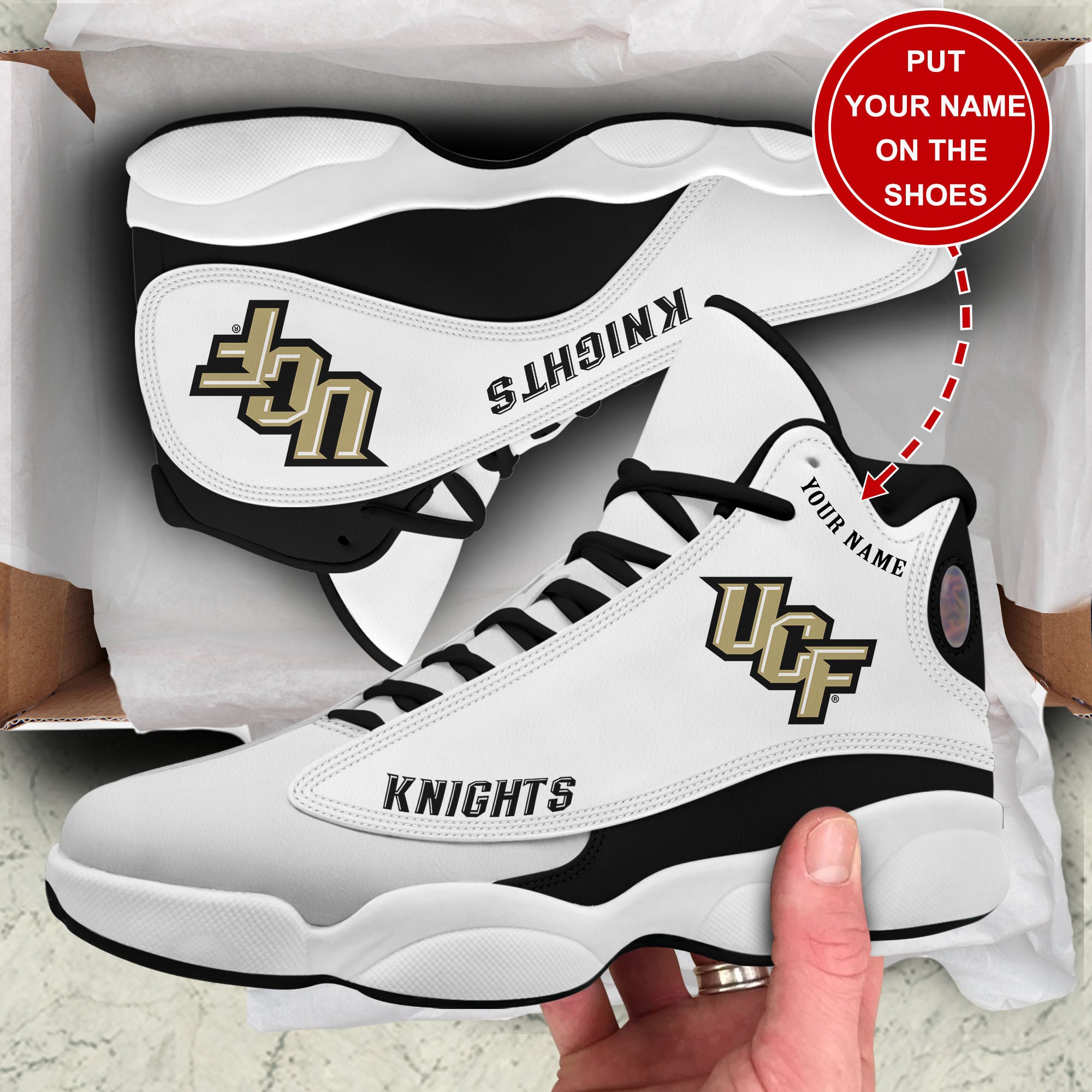 Personalized UCF Knights JD13 Sneakers Shoes for Men & Women | Custom Fan Gift