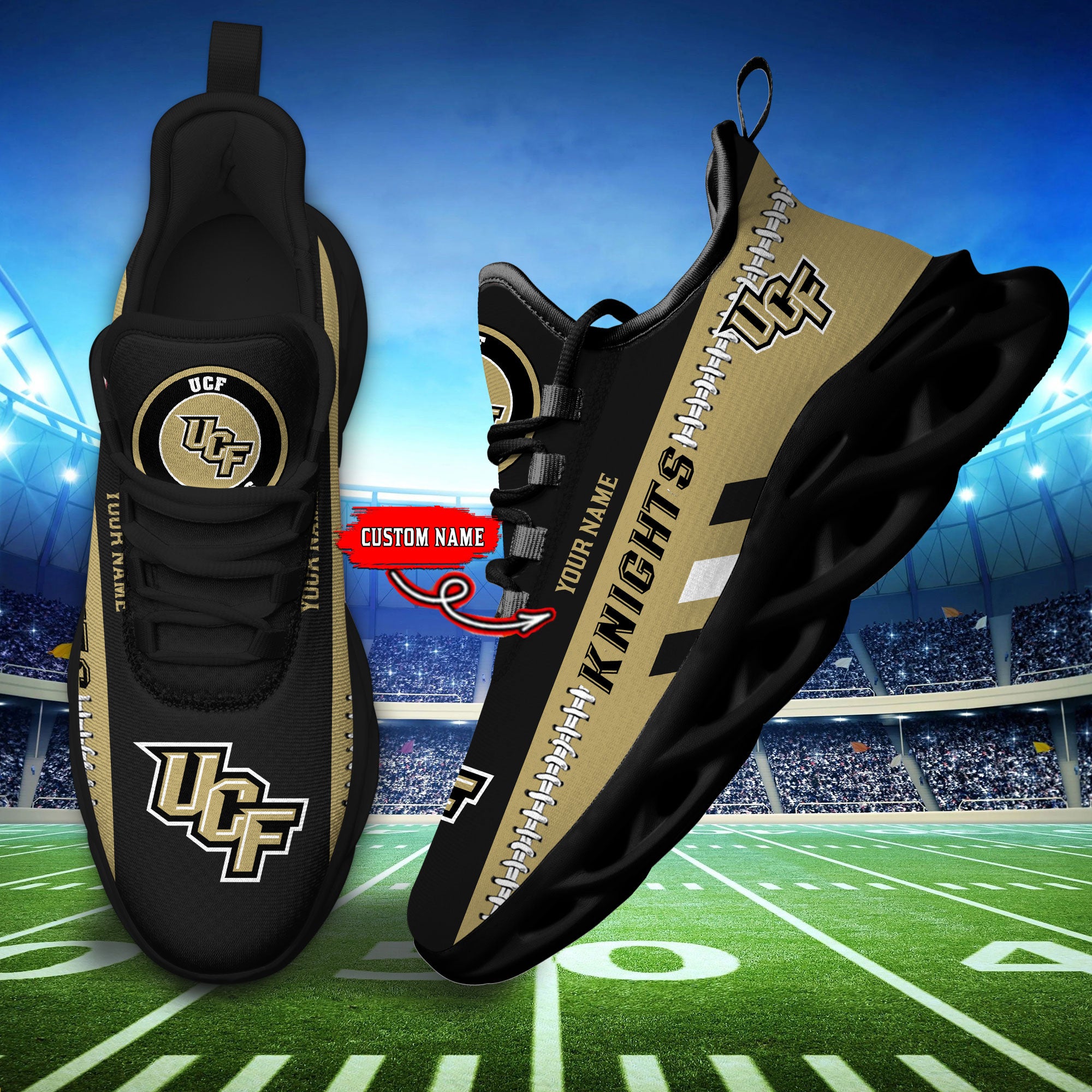 Personalized UCF Knights Max Soul Shoes Sneakers for Men And Women – Casual Shoes, Streetwear Shoes - Image 4