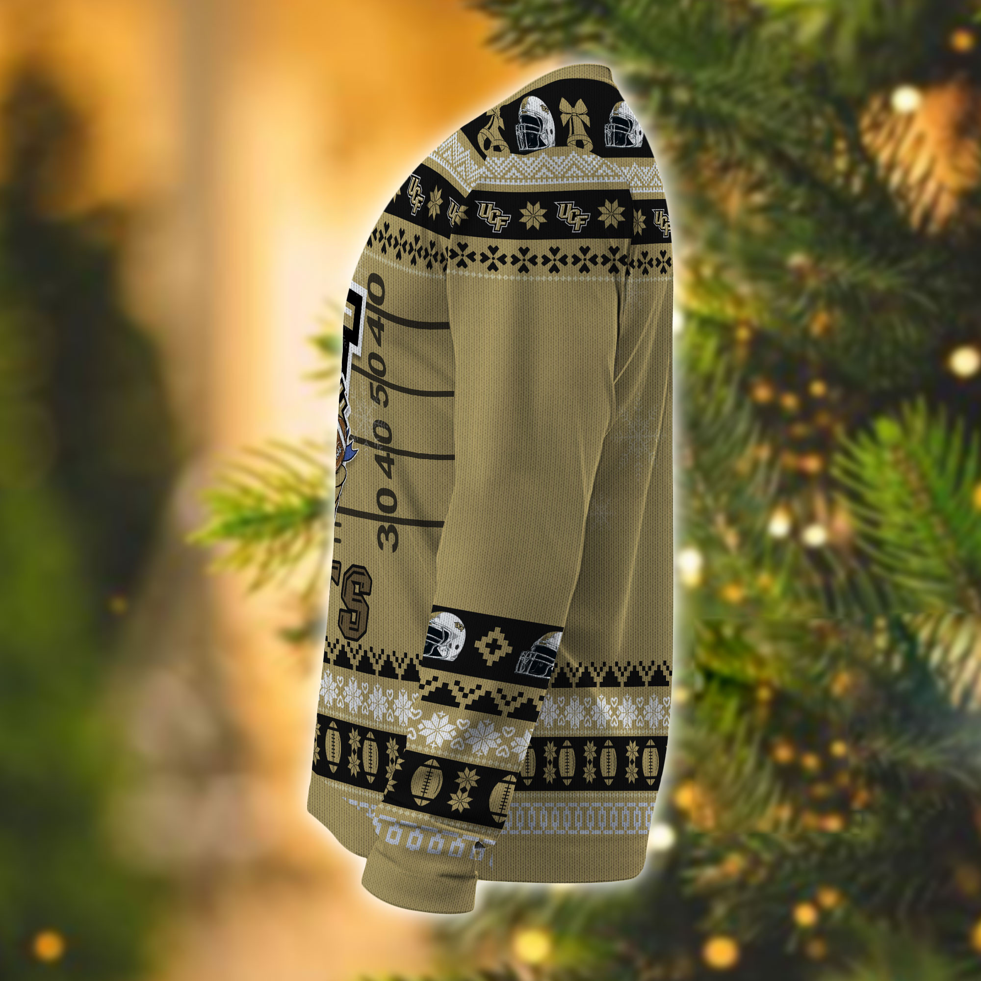 Personalized UCF Knights Mickey Ugly Christmas Sweater, - Image 4
