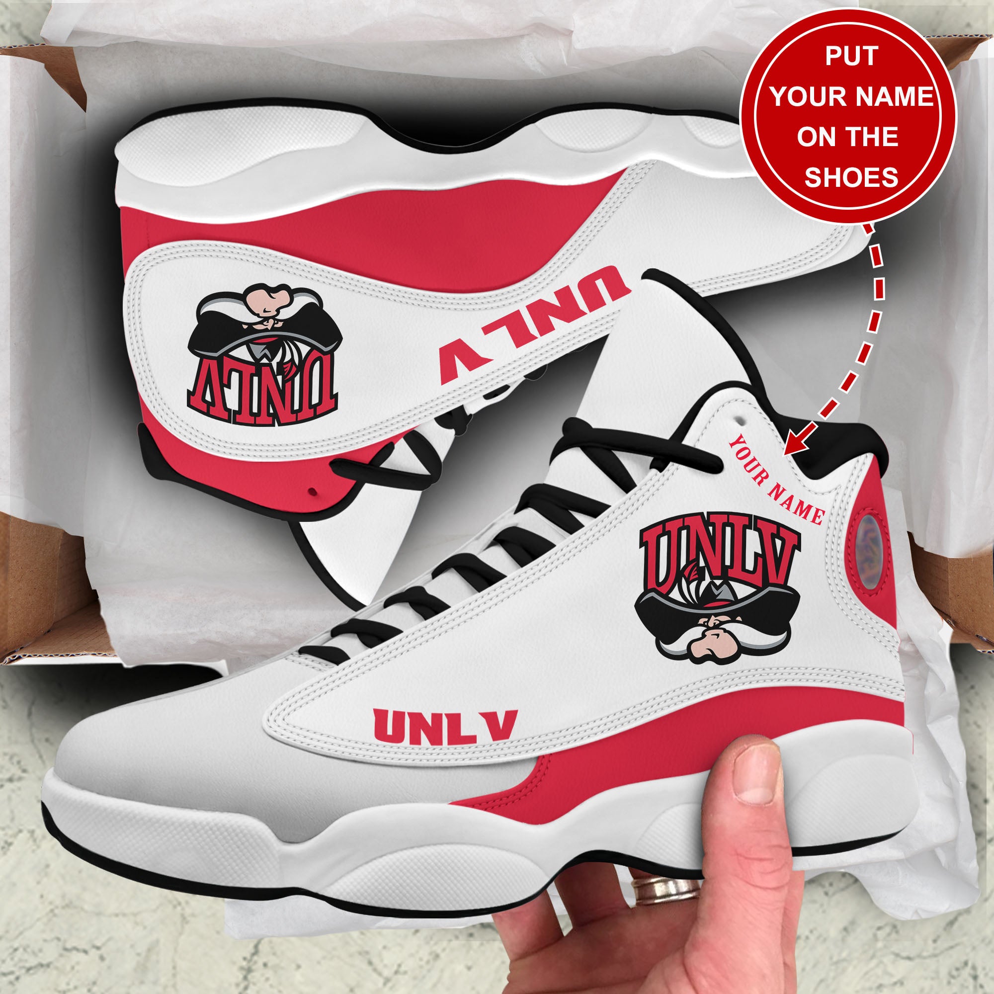 Personalized UNLV Rebels JD13 Sneakers Shoes for Men & Women | Custom Fan Gift