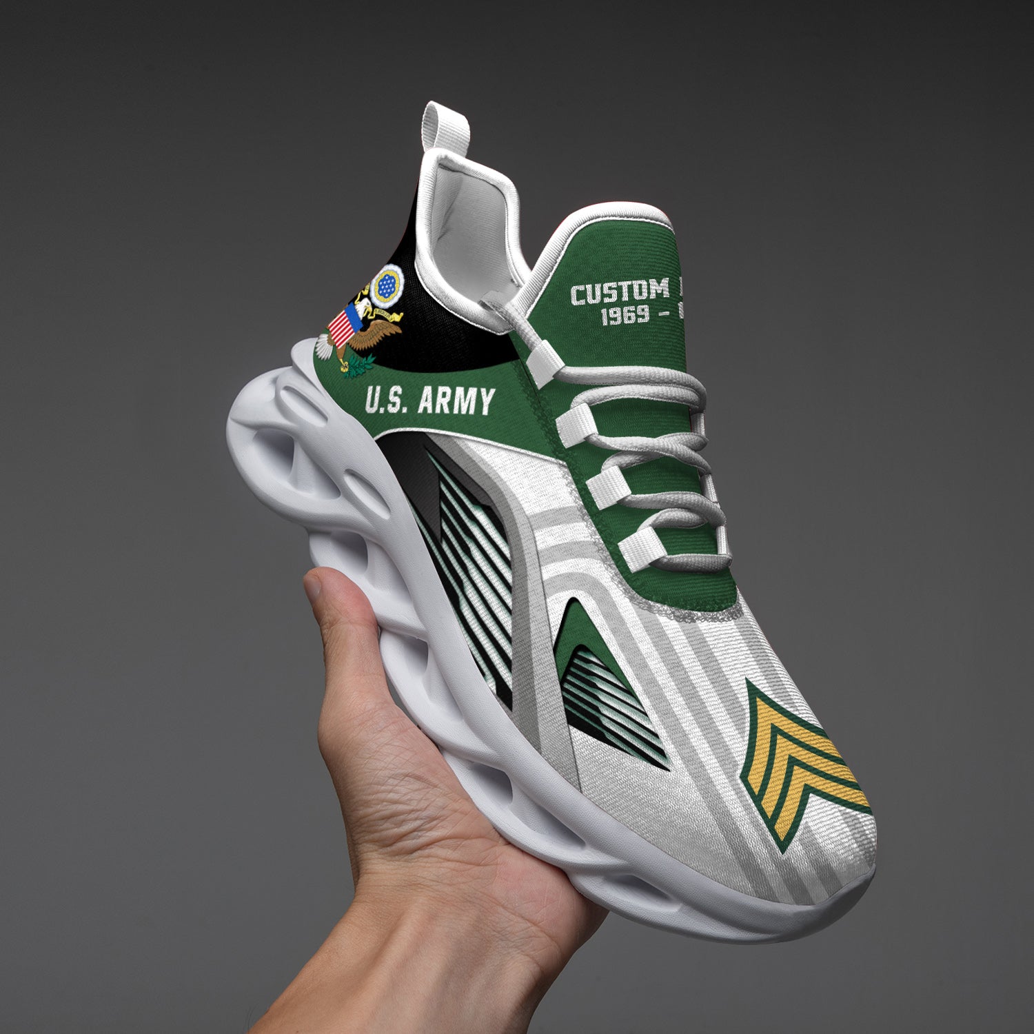 Personalized US Army Max Soul Shoes Sneakers for Men And Women – Casual Shoes, Streetwear Shoes - Image 4