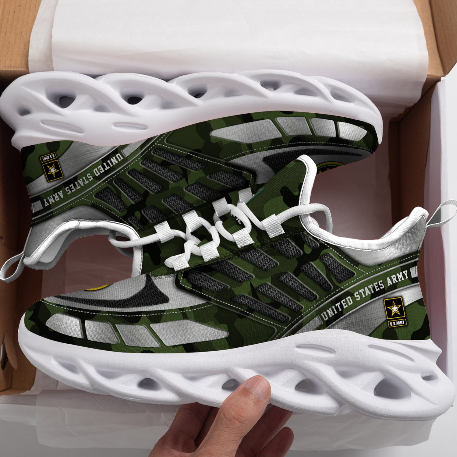 Personalized US Army Max Soul Shoes Sneakers for Men And Women – Casual Shoes, Streetwear Shoes