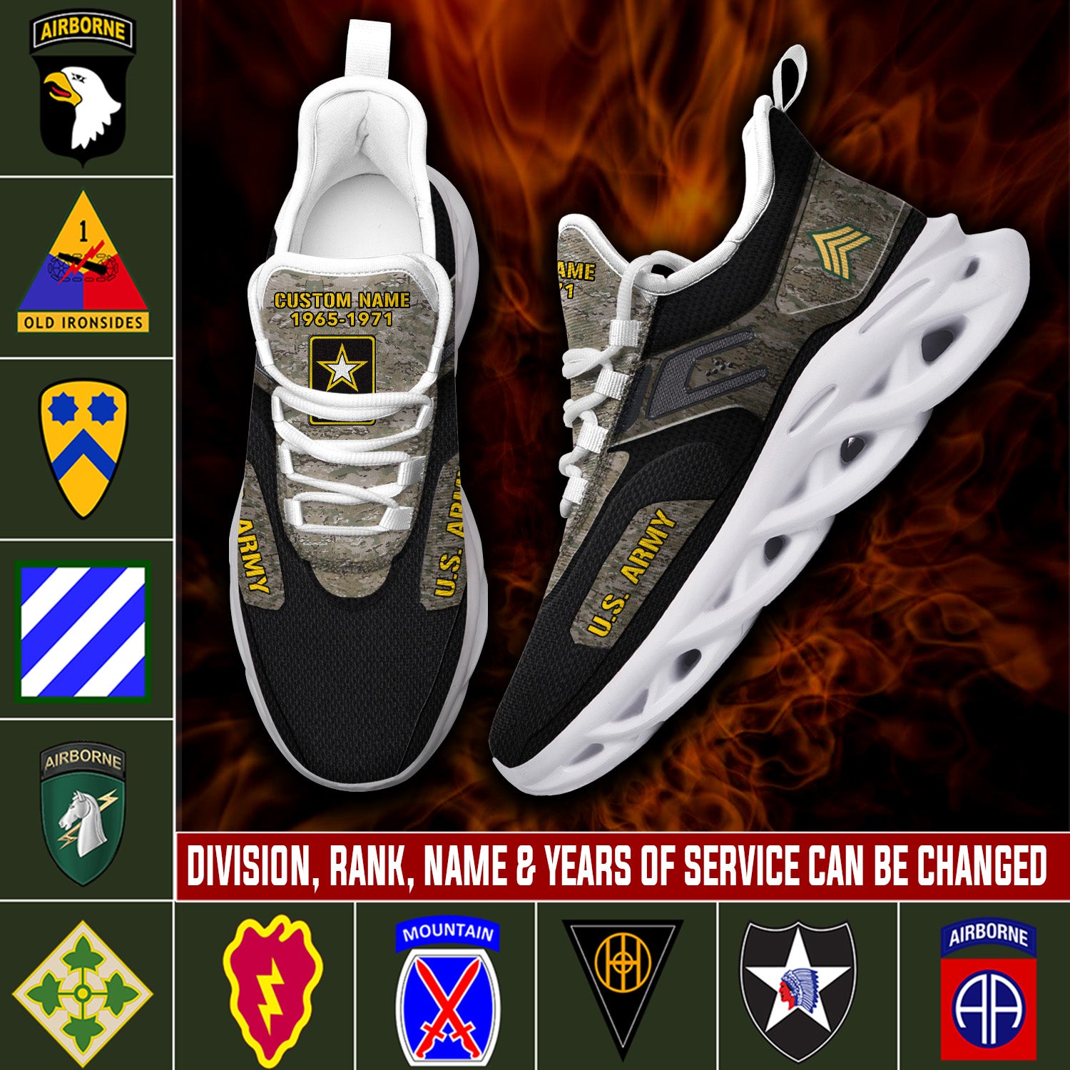 Personalized US Army Max Soul Shoes Sneakers for Men And Women – Casual Shoes, Streetwear Shoes