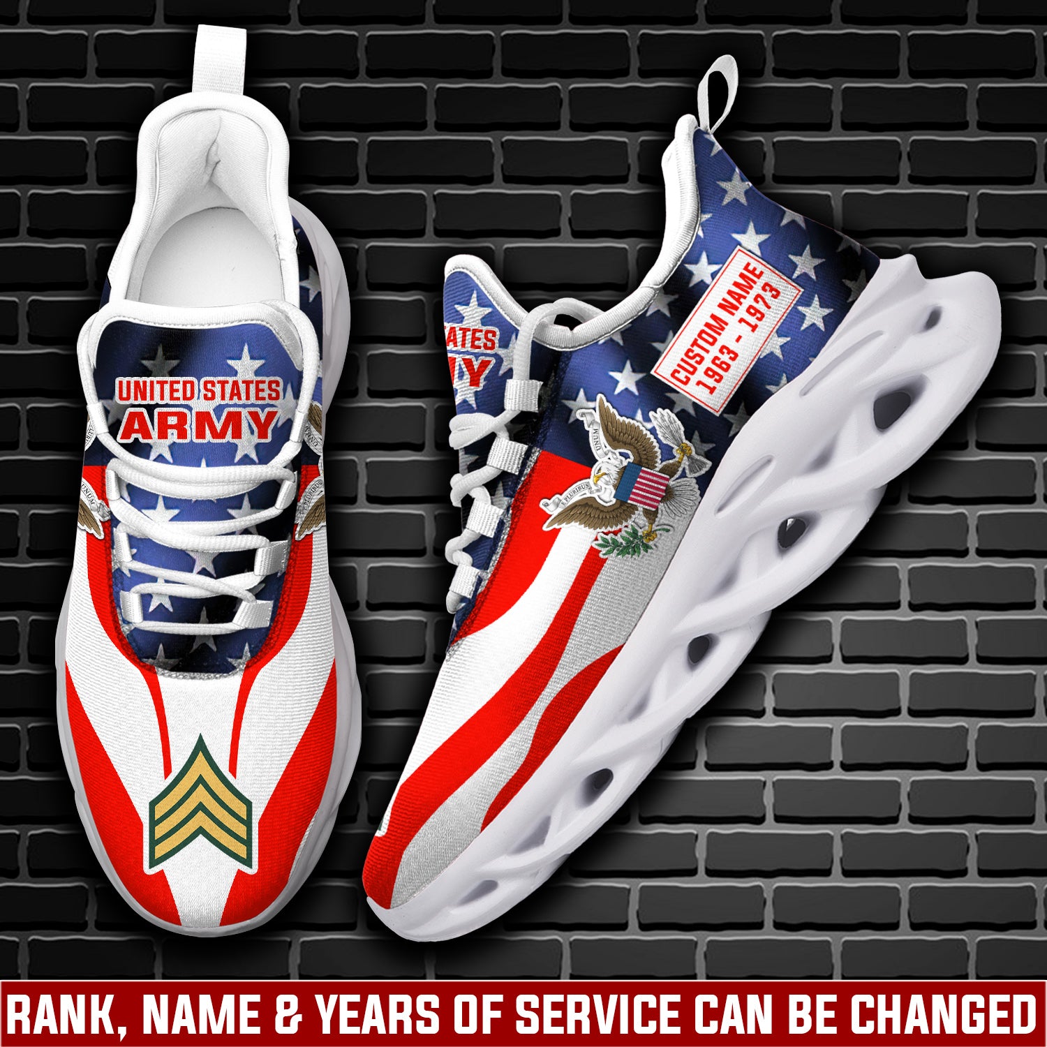 Personalized US Army Max Soul Shoes Sneakers for Men And Women – Casual Shoes, Streetwear Shoes