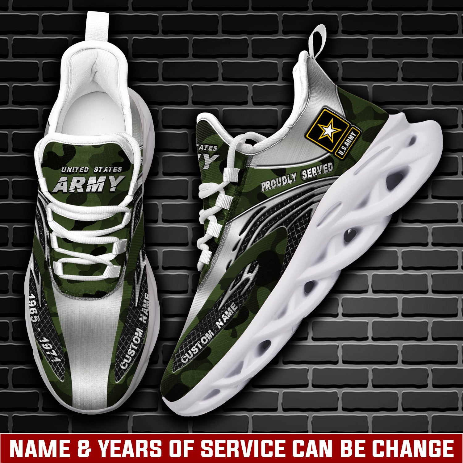 Personalized US Army Max Soul Shoes Sneakers for Men And Women – Casual Shoes, Streetwear Shoes