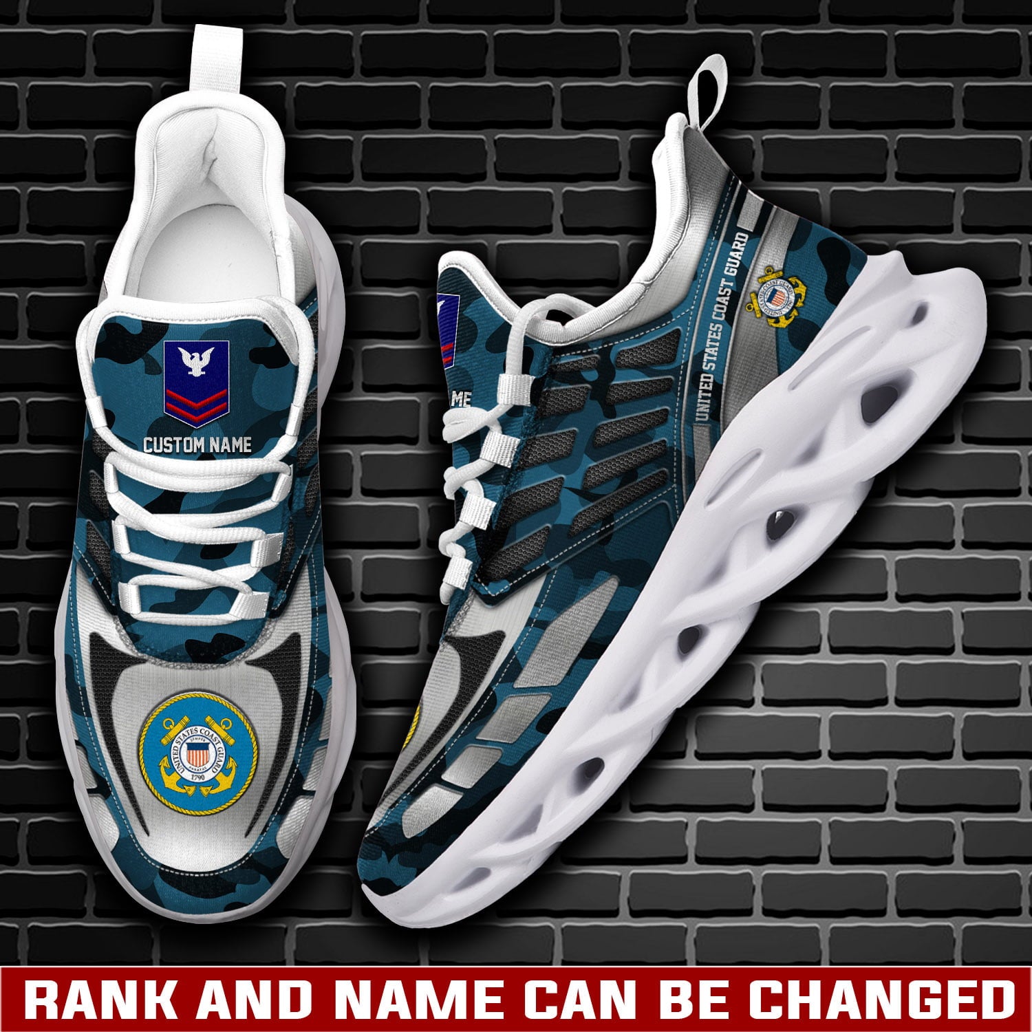 Personalized US Coast Guard Max Soul Shoes Sneakers for Men And Women – Casual Shoes, Streetwear Shoes