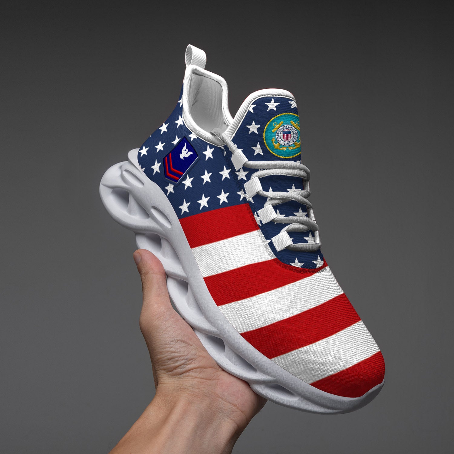 Personalized US Coast Guard Max Soul Shoes Sneakers for Men And Women – Casual Shoes, Streetwear Shoes - Image 4