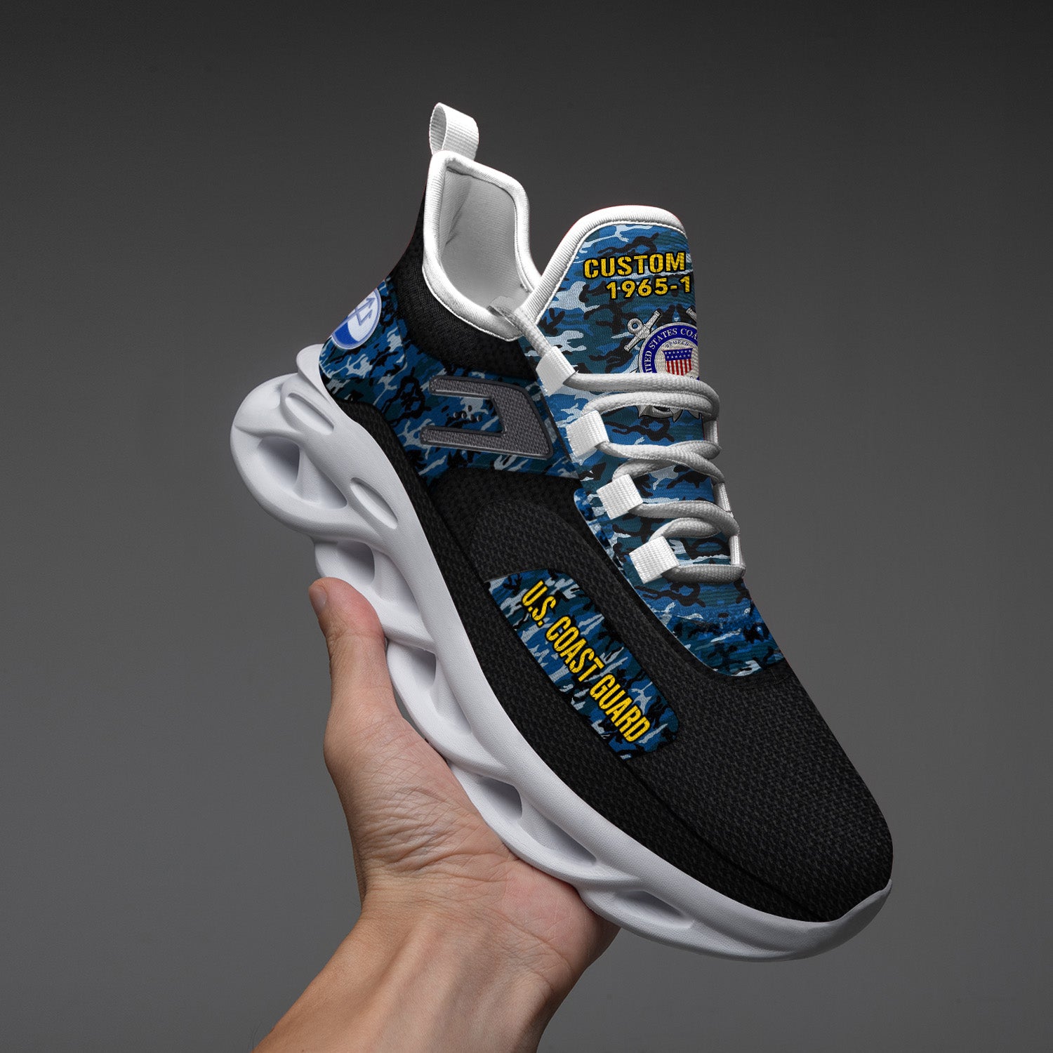 Personalized US Coast Guard Max Soul Shoes Sneakers for Men And Women – Casual Shoes, Streetwear Shoes - Image 4
