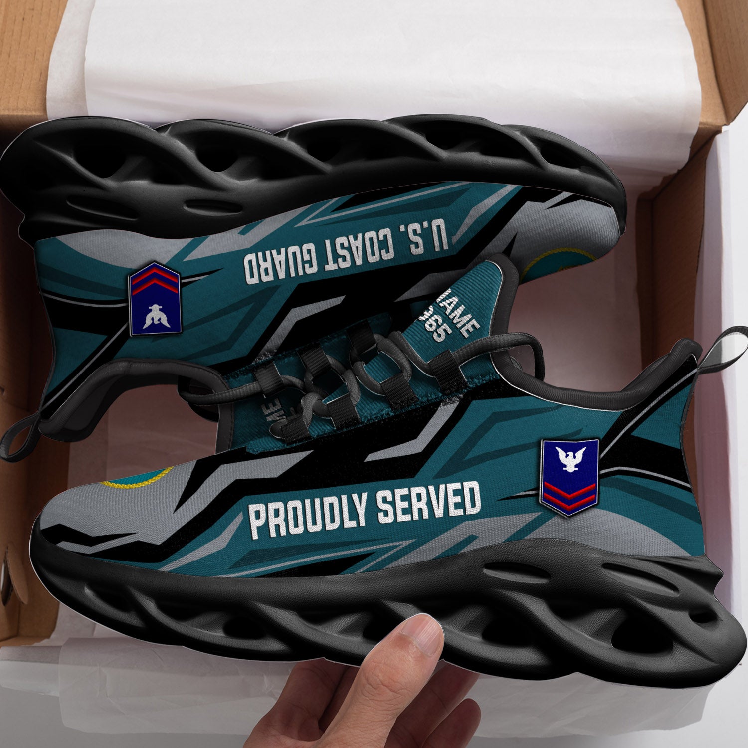 Personalized US Coast Guard Max Soul Shoes Sneakers for Men And Women – Casual Shoes, Streetwear Shoes - Image 3