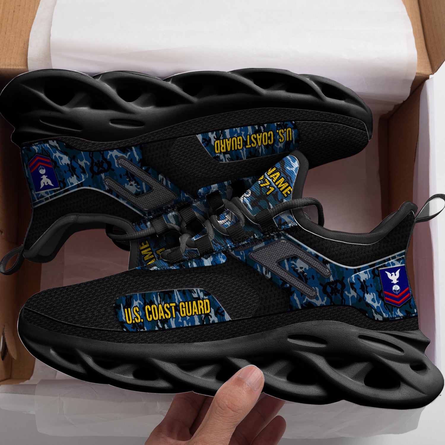 Personalized US Coast Guard Max Soul Shoes Sneakers for Men And Women – Casual Shoes, Streetwear Shoes - Image 3