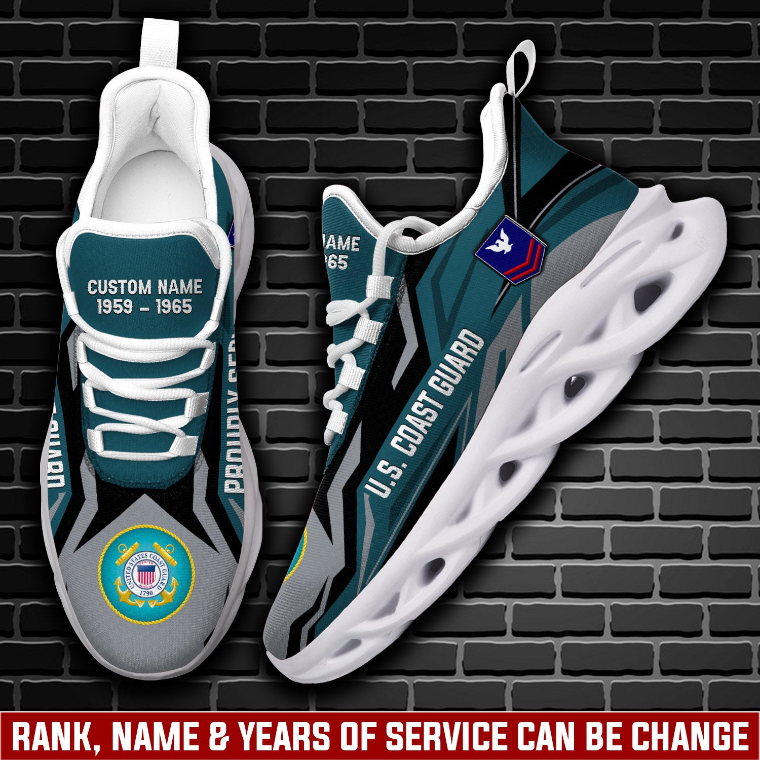 Personalized US Coast Guard Max Soul Shoes Sneakers for Men And Women – Casual Shoes, Streetwear Shoes