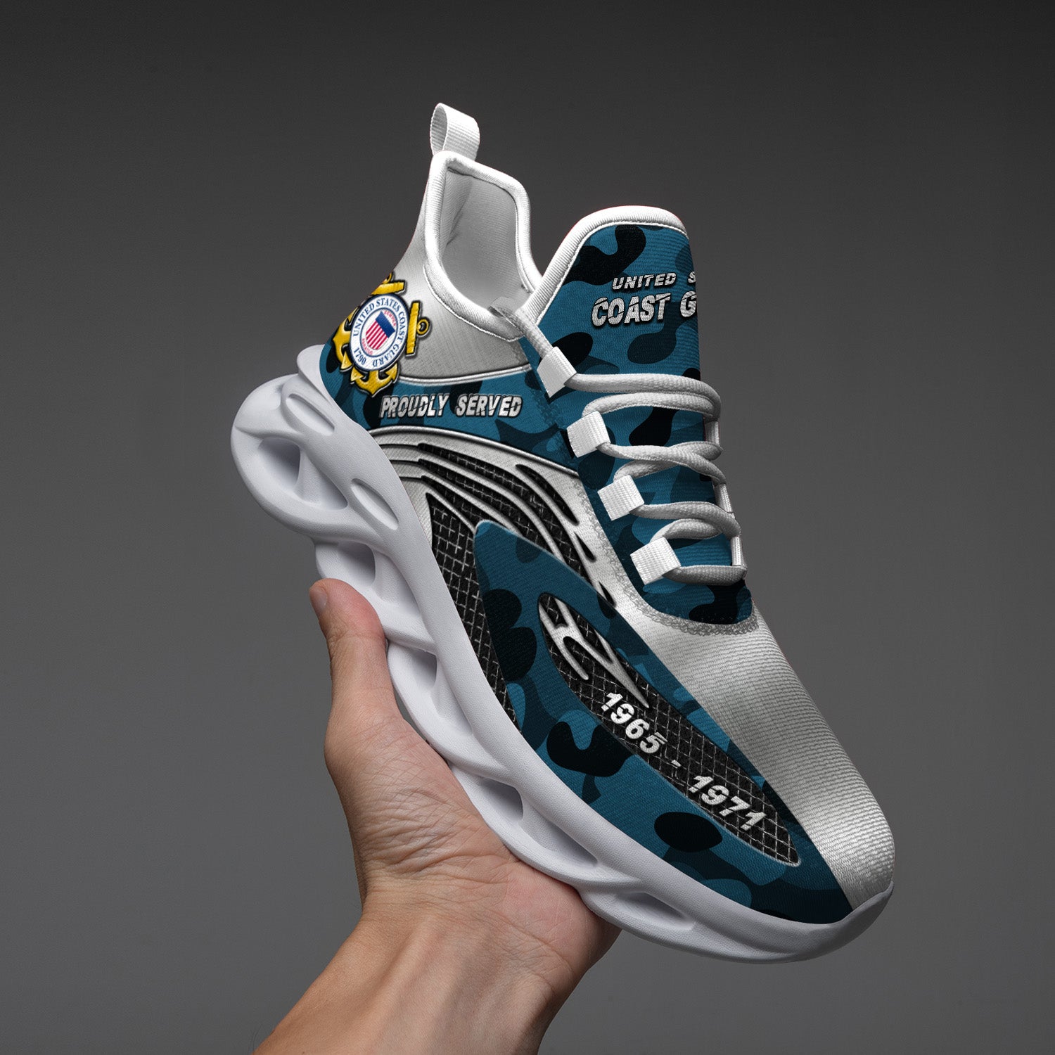 Personalized US Coast Guard Max Soul Shoes Sneakers for Men And Women – Casual Shoes, Streetwear Shoes - Image 4