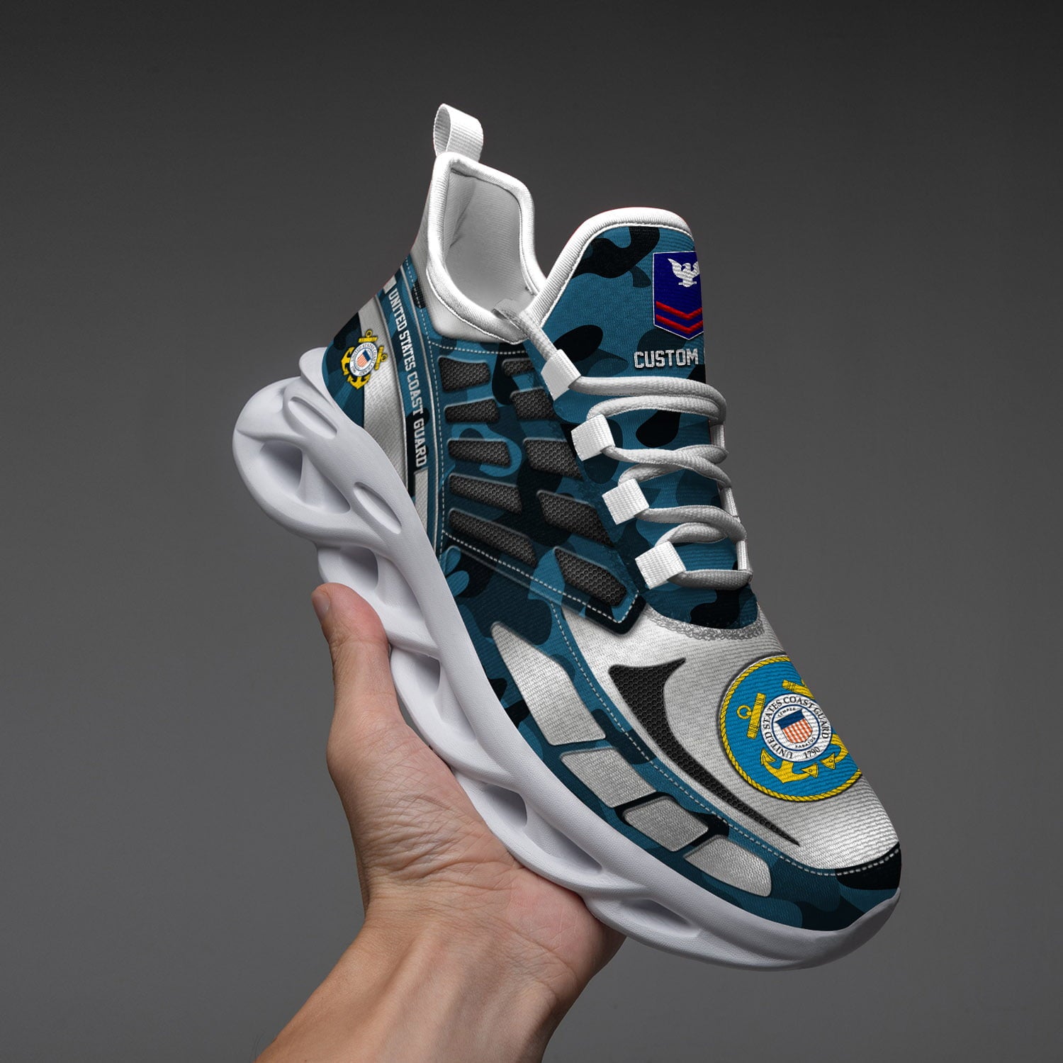 Personalized US Coast Guard Max Soul Shoes Sneakers for Men And Women – Casual Shoes, Streetwear Shoes - Image 4