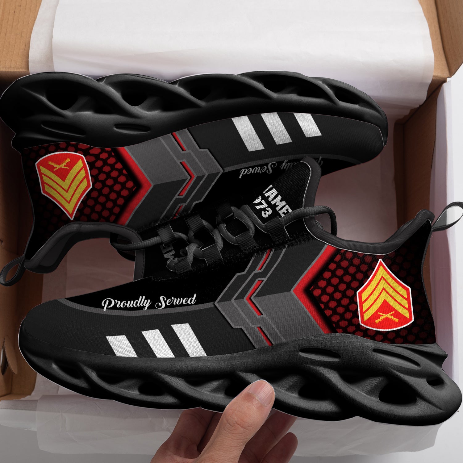 Personalized US Marine Corps Max Soul Shoes Sneakers for Men And Women – Casual Shoes, Streetwear Shoes - Image 3