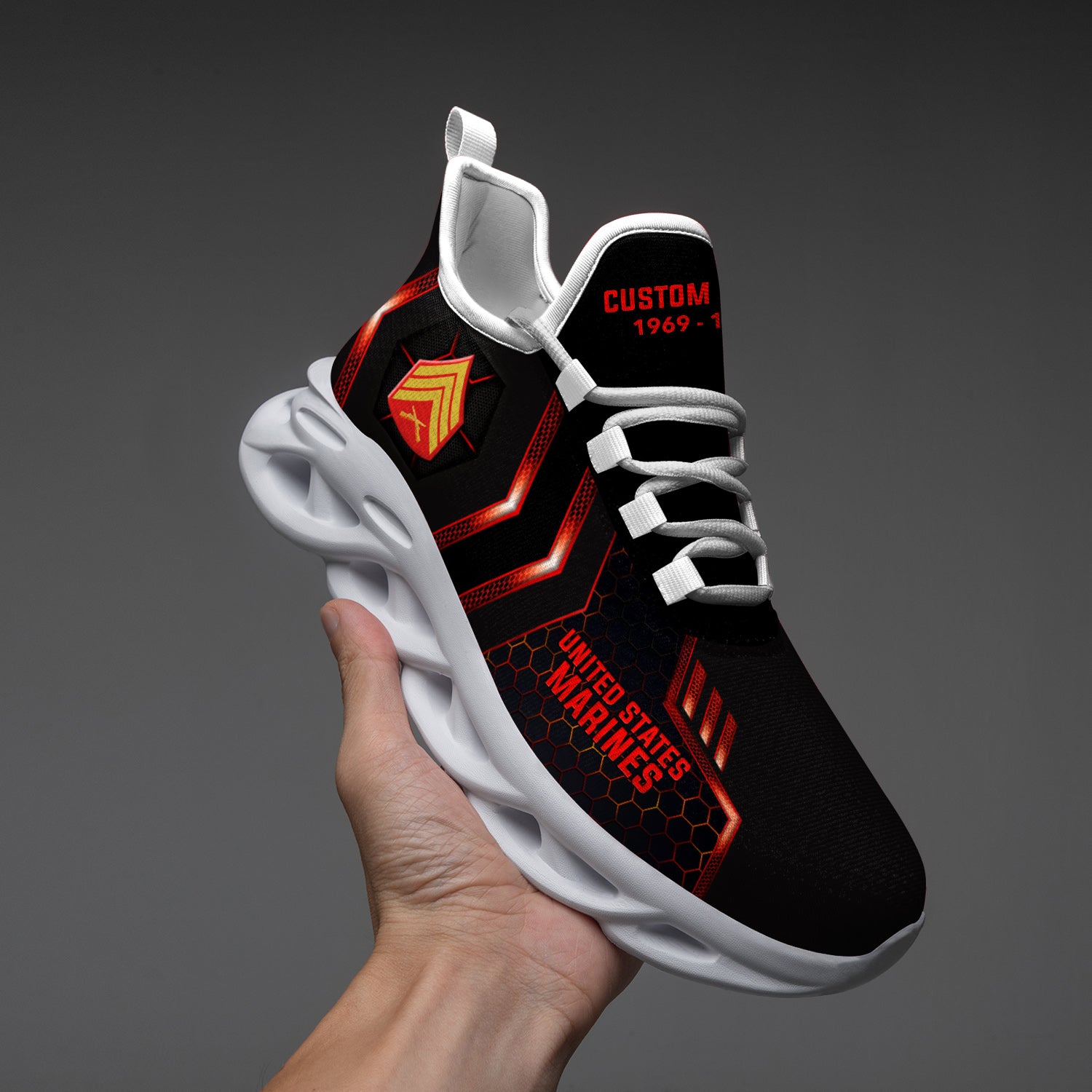 Personalized US Marine Corps Max Soul Shoes Sneakers for Men And Women – Casual Shoes, Streetwear Shoes - Image 4