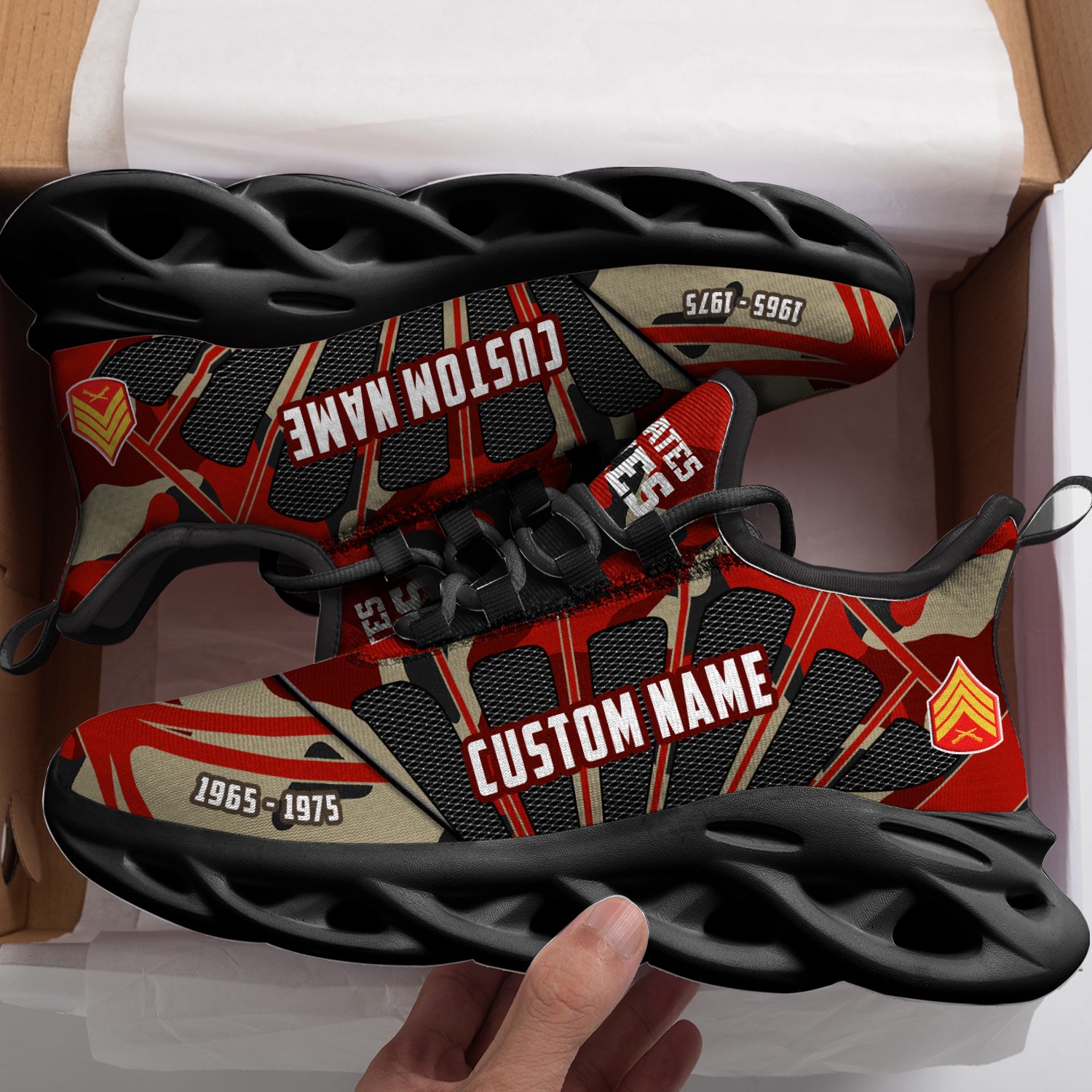 Personalized US Marine Corps Max Soul Shoes Sneakers for Men And Women – Casual Shoes, Streetwear Shoes - Image 3