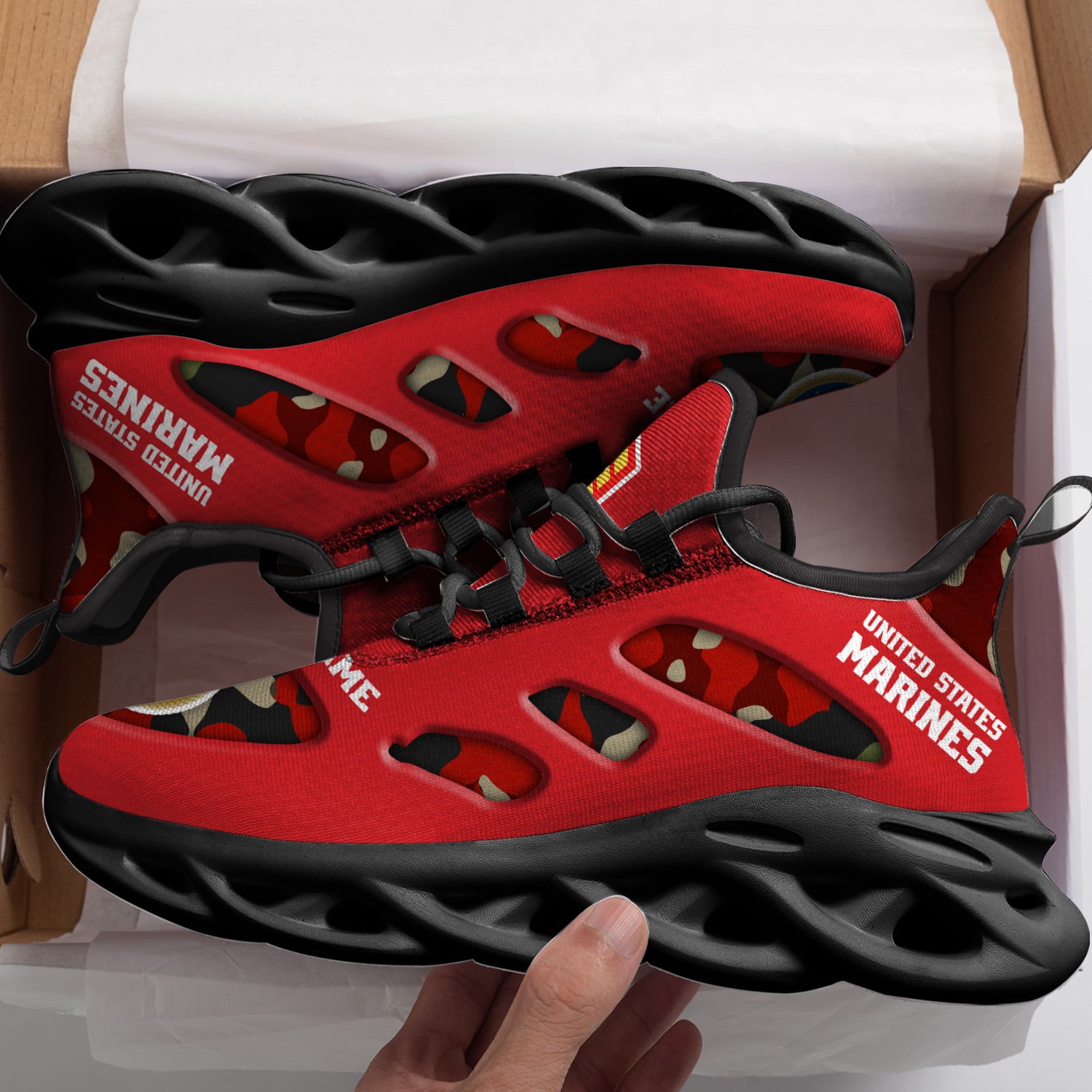 Personalized US Marine Corps Max Soul Shoes Sneakers for Men And Women – Casual Shoes, Streetwear Shoes - Image 3