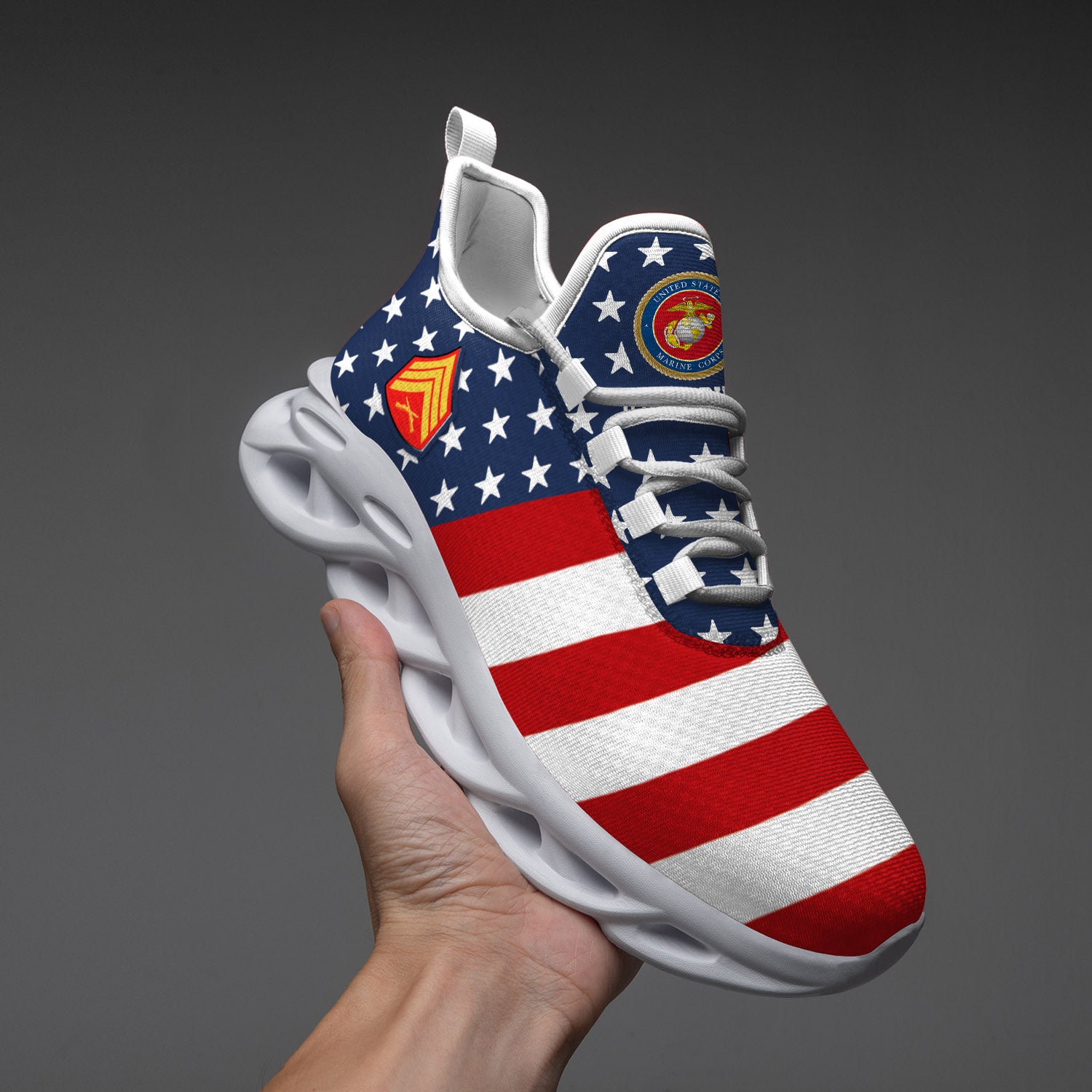 Personalized US Marine Corps Max Soul Shoes Sneakers for Men And Women – Casual Shoes, Streetwear Shoes - Image 4