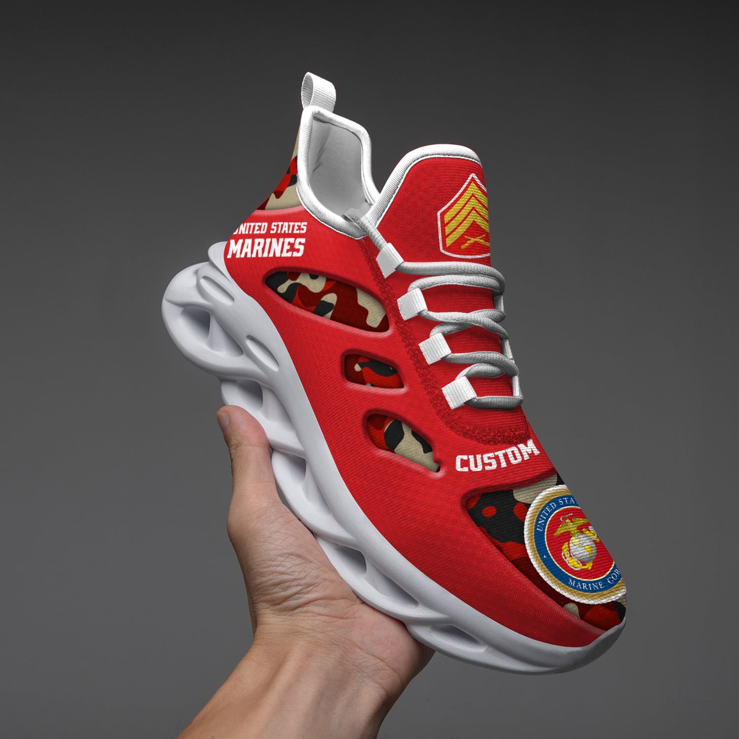 Personalized US Marine Corps Max Soul Shoes Sneakers for Men And Women – Casual Shoes, Streetwear Shoes - Image 4
