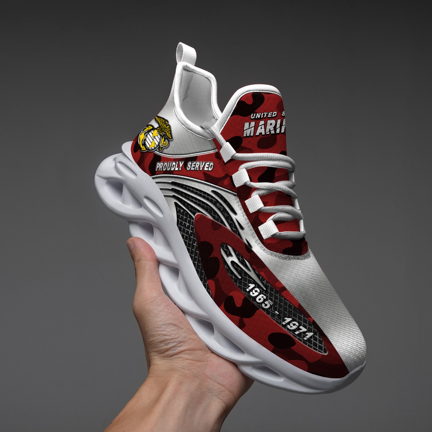 Personalized US Marine Corps Max Soul Shoes Sneakers for Men And Women – Casual Shoes, Streetwear Shoes - Image 4